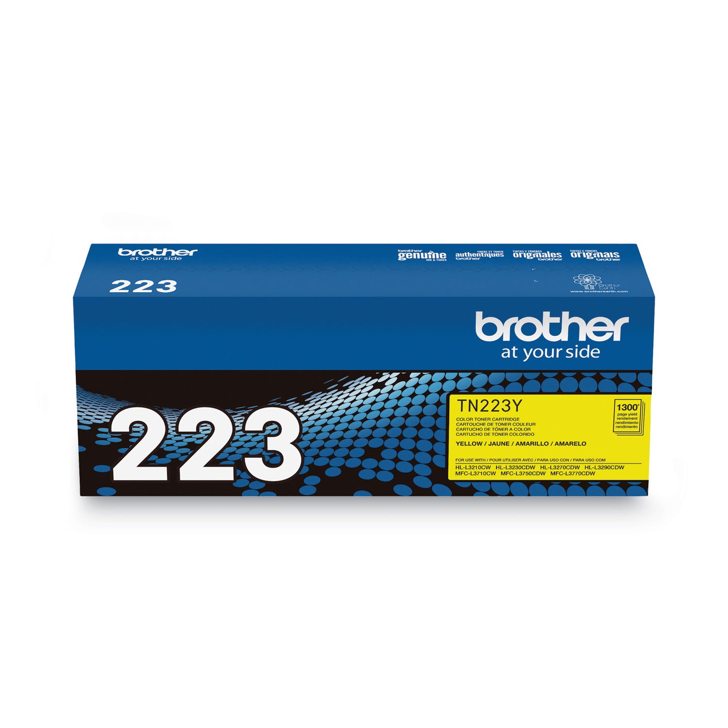 Brother TN223Y Toner, 1,300 Page-Yield, Yellow