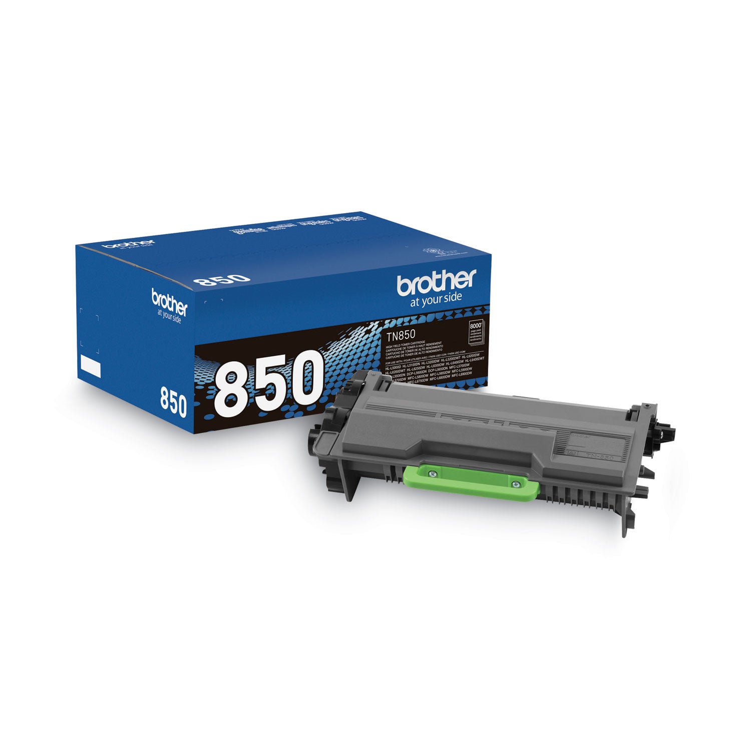 TN850 High-Yield Toner, 8,000 Page-Yield, Black