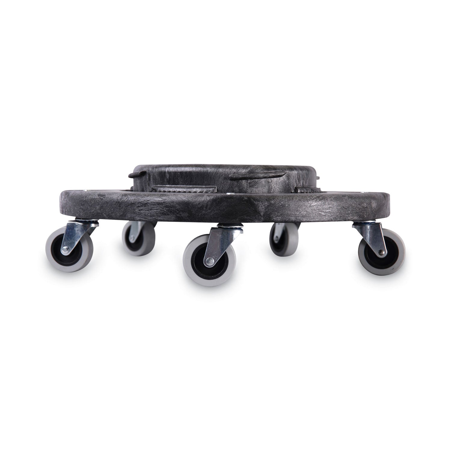 Boardwalk® Refuse Container Utility Dolly, 300 lb Capacity, 18.25" Diameter, Gray