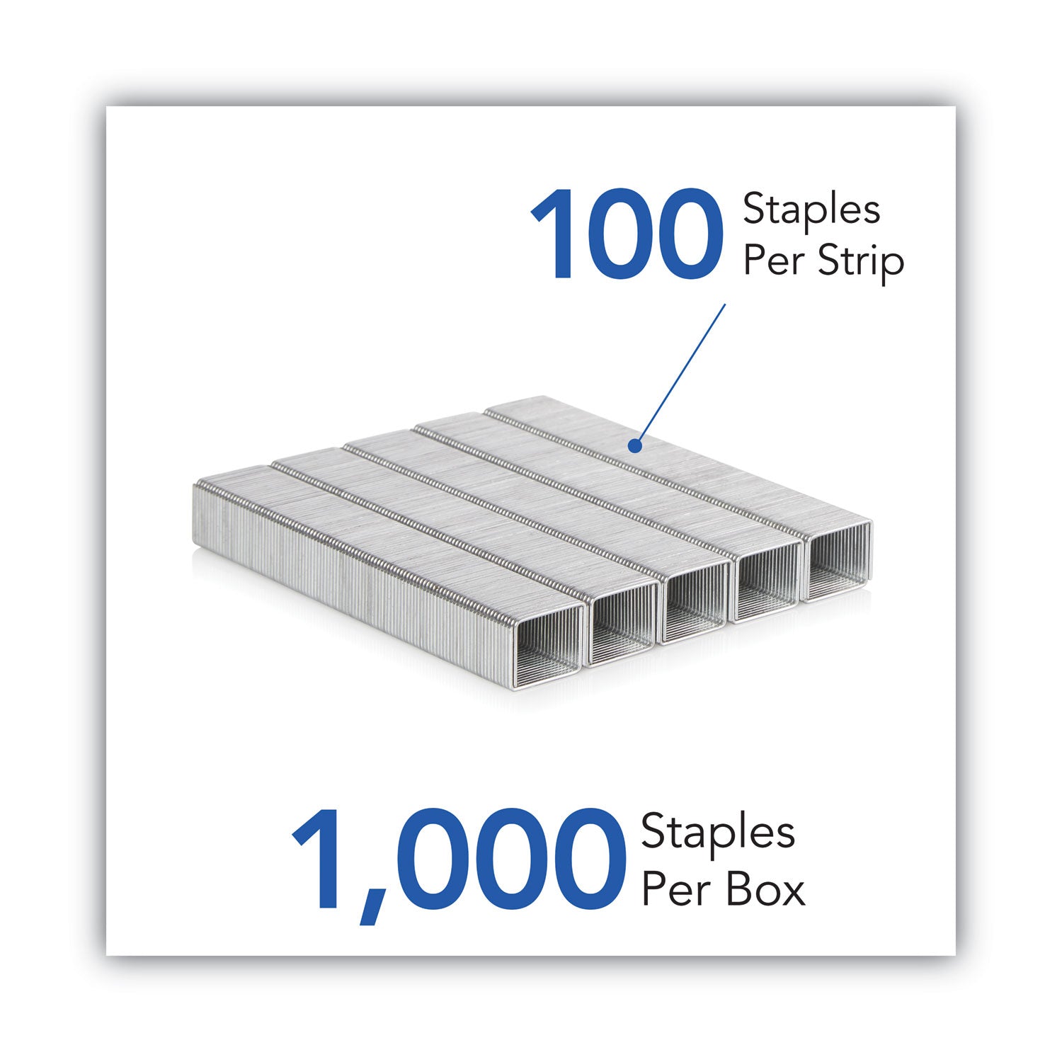 Swingline® S.F. 13 Heavy-Duty Staples, 0.38" Leg, 0.5" Crown, Steel, 1,000/Box