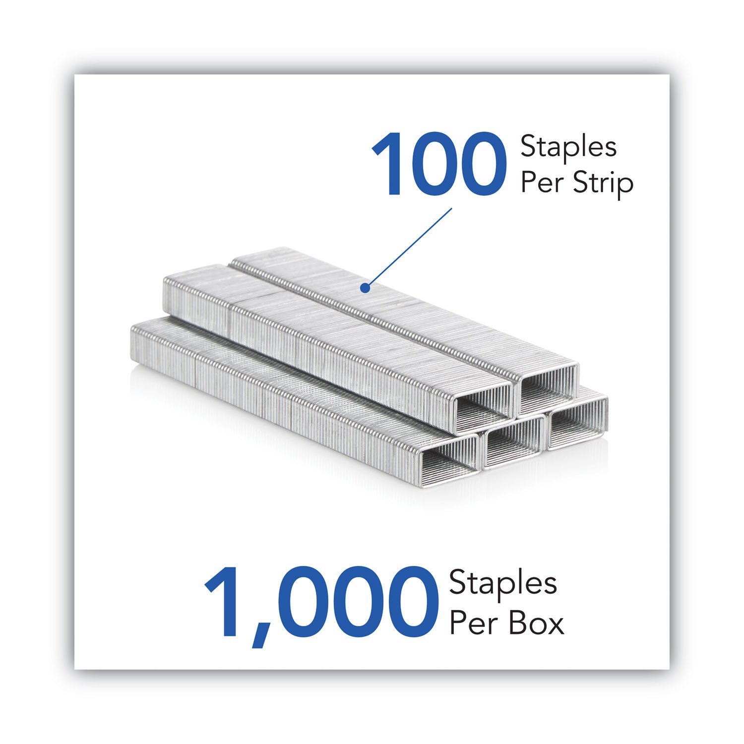 Swingline® S.F. 13 Heavy-Duty Staples, 0.25" Leg, 0.5" Crown, Steel, 1,000/Box