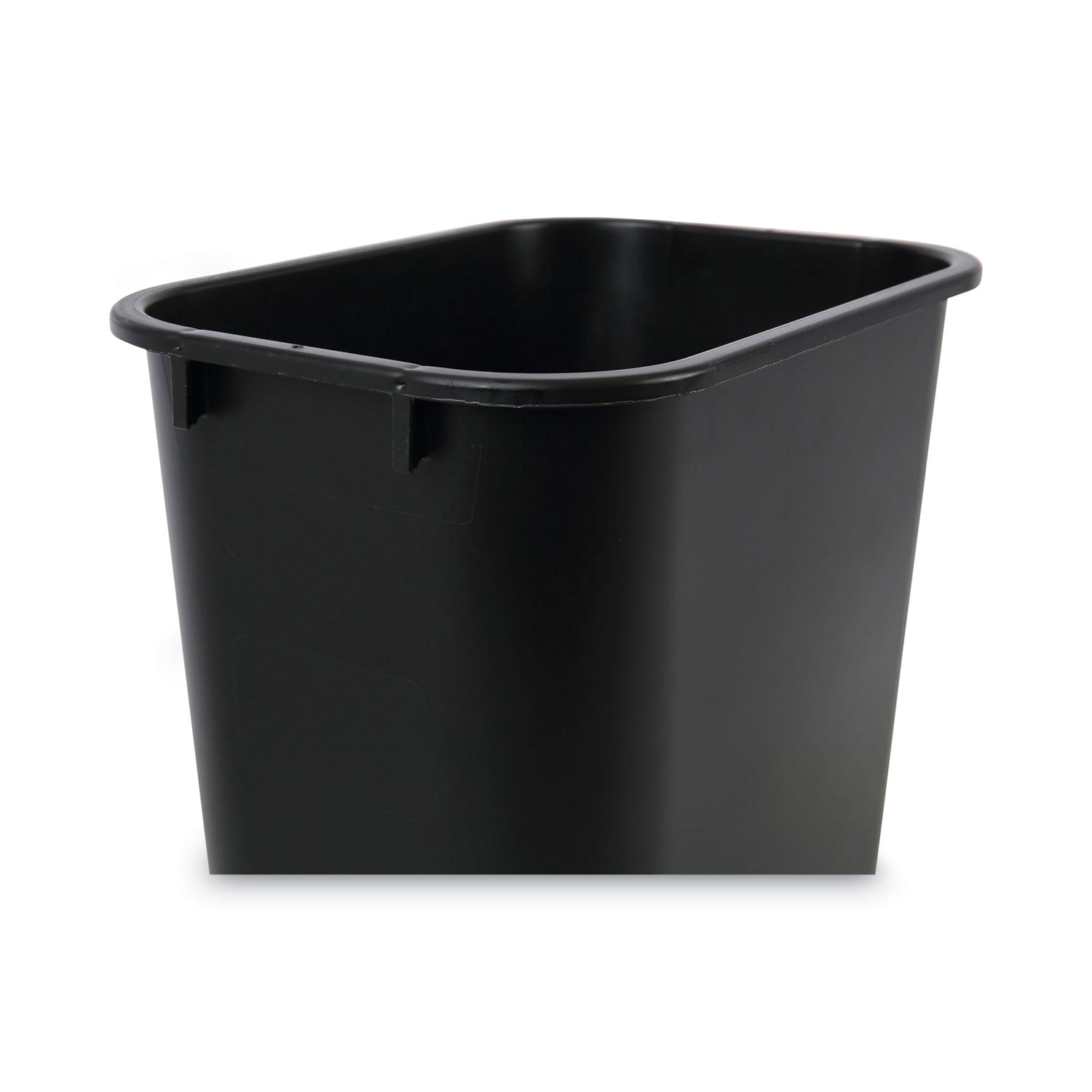 Soft-Sided Wastebasket, 14 qt, Plastic, Black Boardwalk® Flipcost