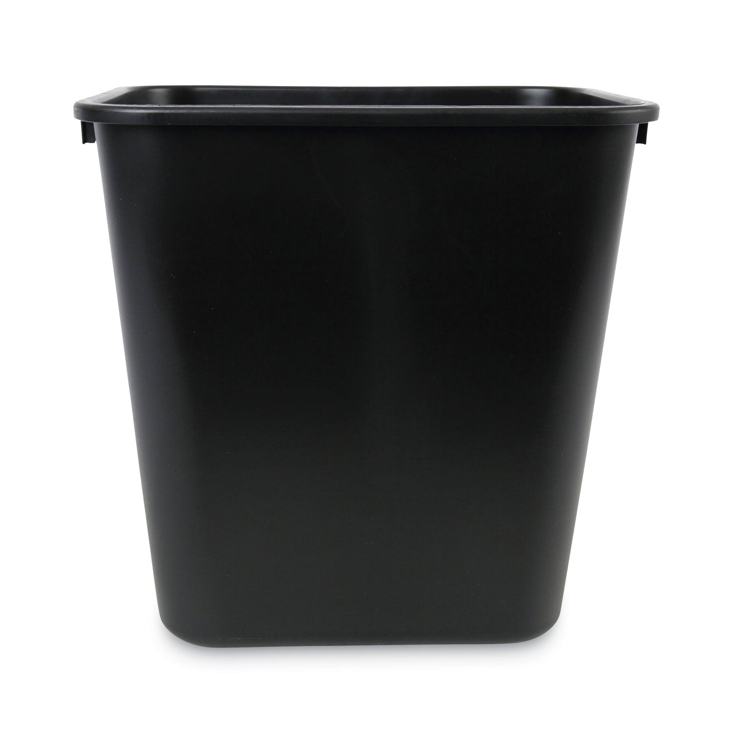 Boardwalk® Soft-Sided Wastebasket, 28 qt, Plastic, Black