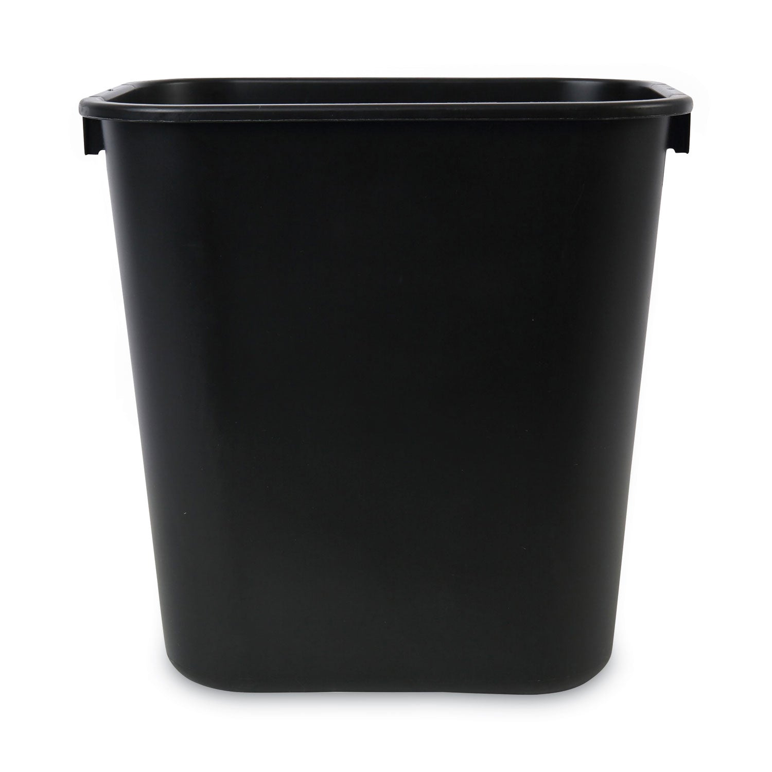 Soft-Sided Wastebasket, 14 qt, Plastic, Black Boardwalk® Flipcost