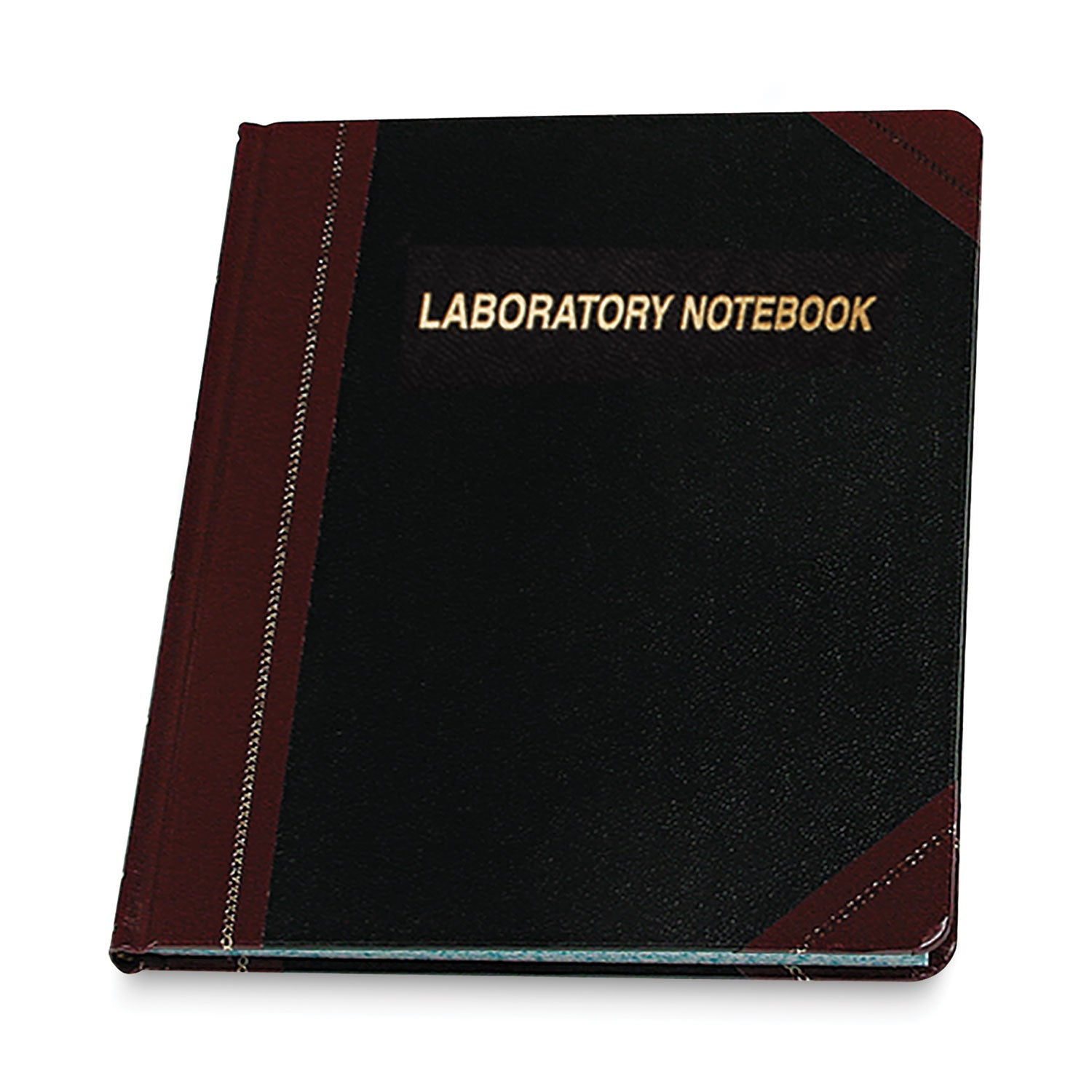 Boorum & Pease® Laboratory Notebook, Data/Lab-Record Format, Black/Red Cover, (150) 10.38 x 8.13 Sheets