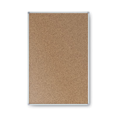 Mead® Economy Cork Board with Aluminum Frame, 24 x 18, Tan Surface, Silver Aluminum Frame Flipcost Flipcost