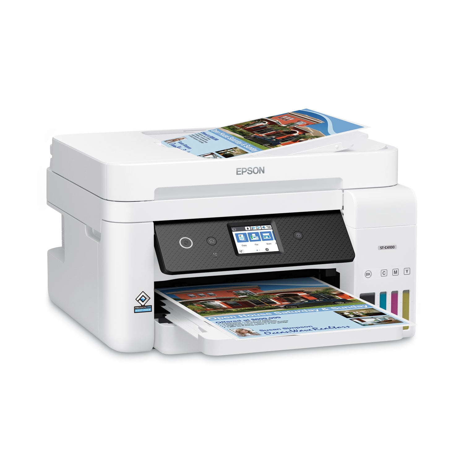 Epson® WorkForce ST-C4100 Supertank Color MFP, Copy/Fax/Print/Scan