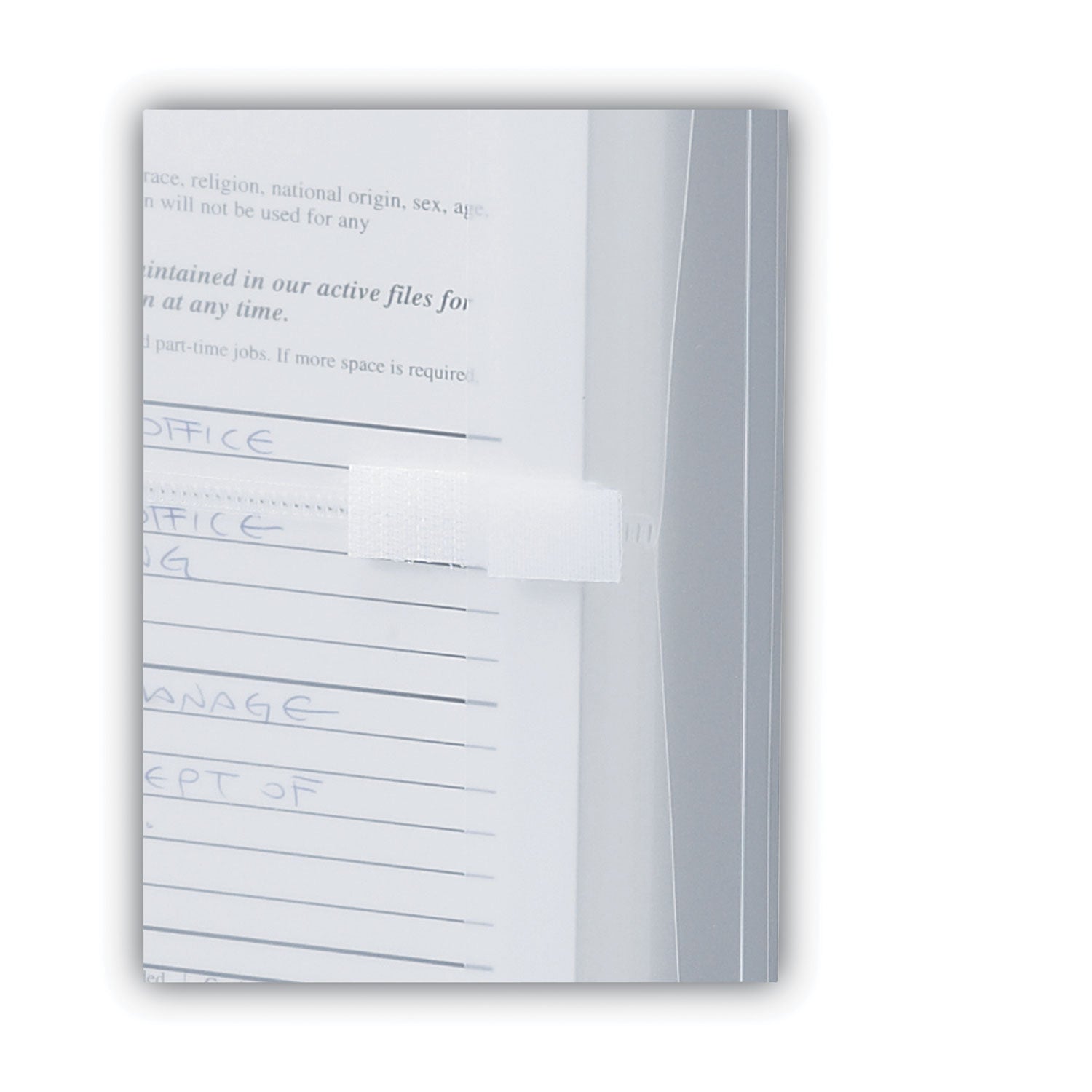 Smead™ Poly Side-Load Envelopes, Fold-Over Closure, 9.75 x 11.63, Clear, 5/Pack