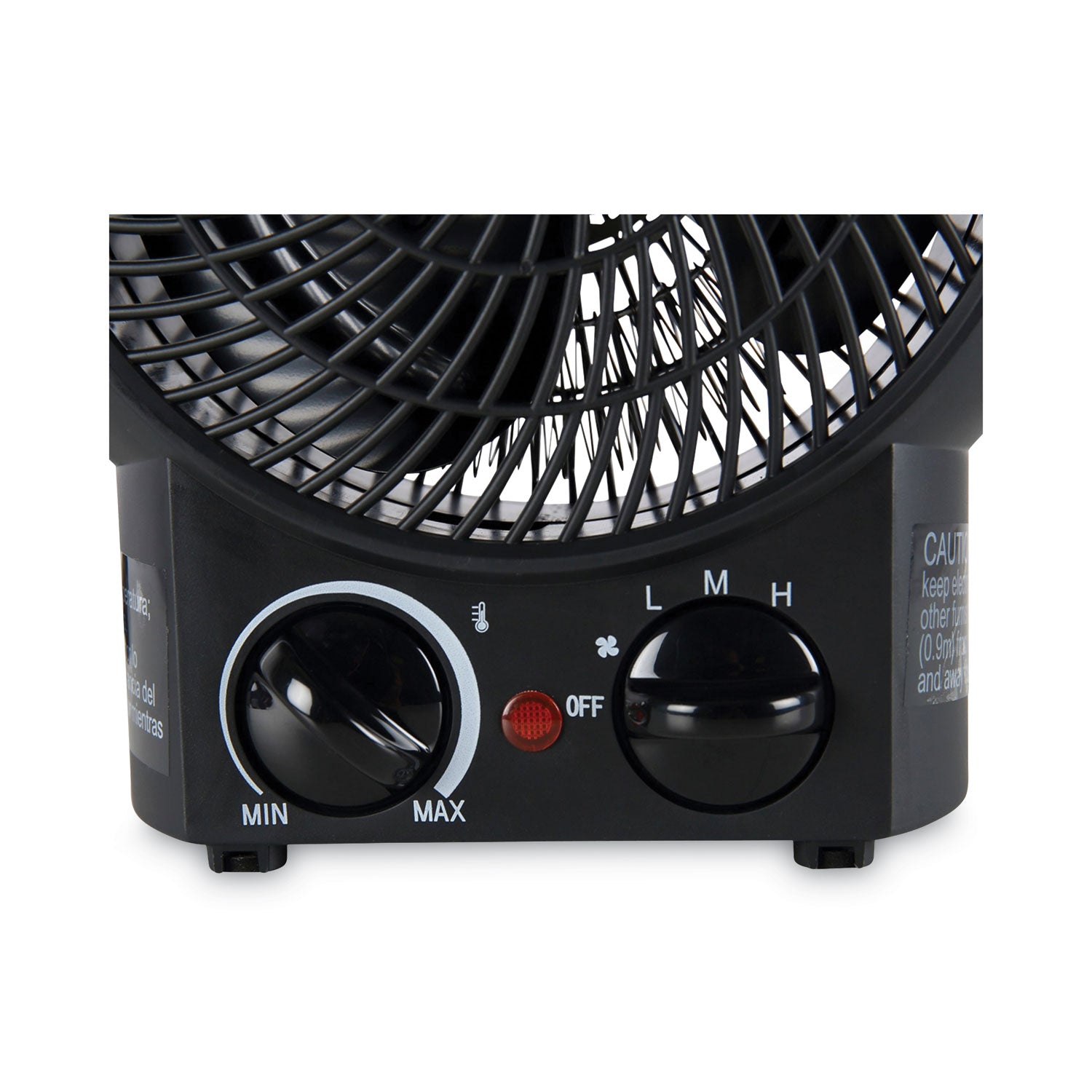 Alera® Heater Fan, 1,500 W, 8.25 x 4.37 x 9.5, Black