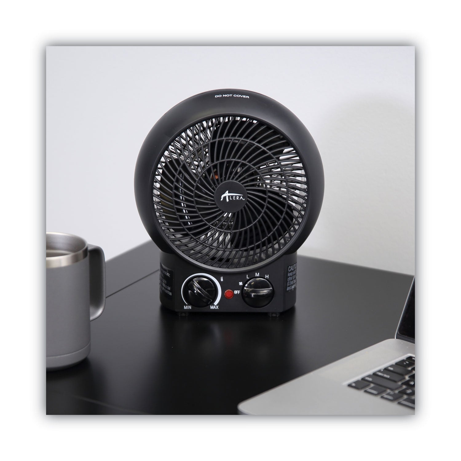 Alera® Heater Fan, 1,500 W, 8.25 x 4.37 x 9.5, Black