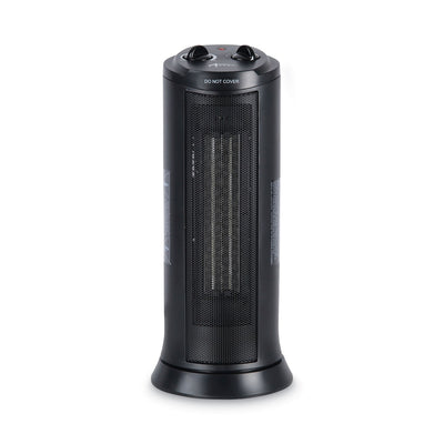ALERA Mini Tower Ceramic Heater, 1,500 W, 7.37 x 7.37 x 17.37, Black - Flipcost