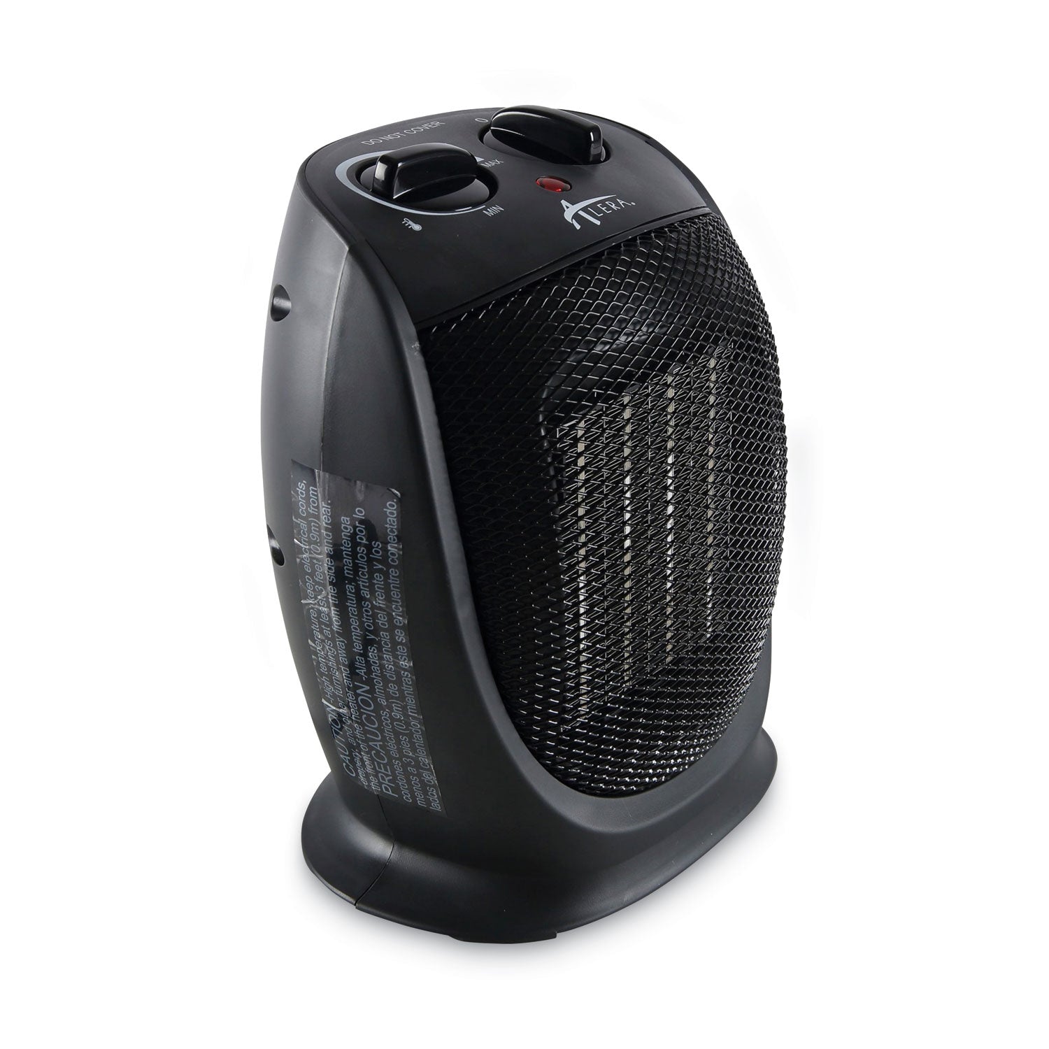 Alera® Ceramic Heater, 1,500 W, 7.12 x 5.87 x 8.75, Black