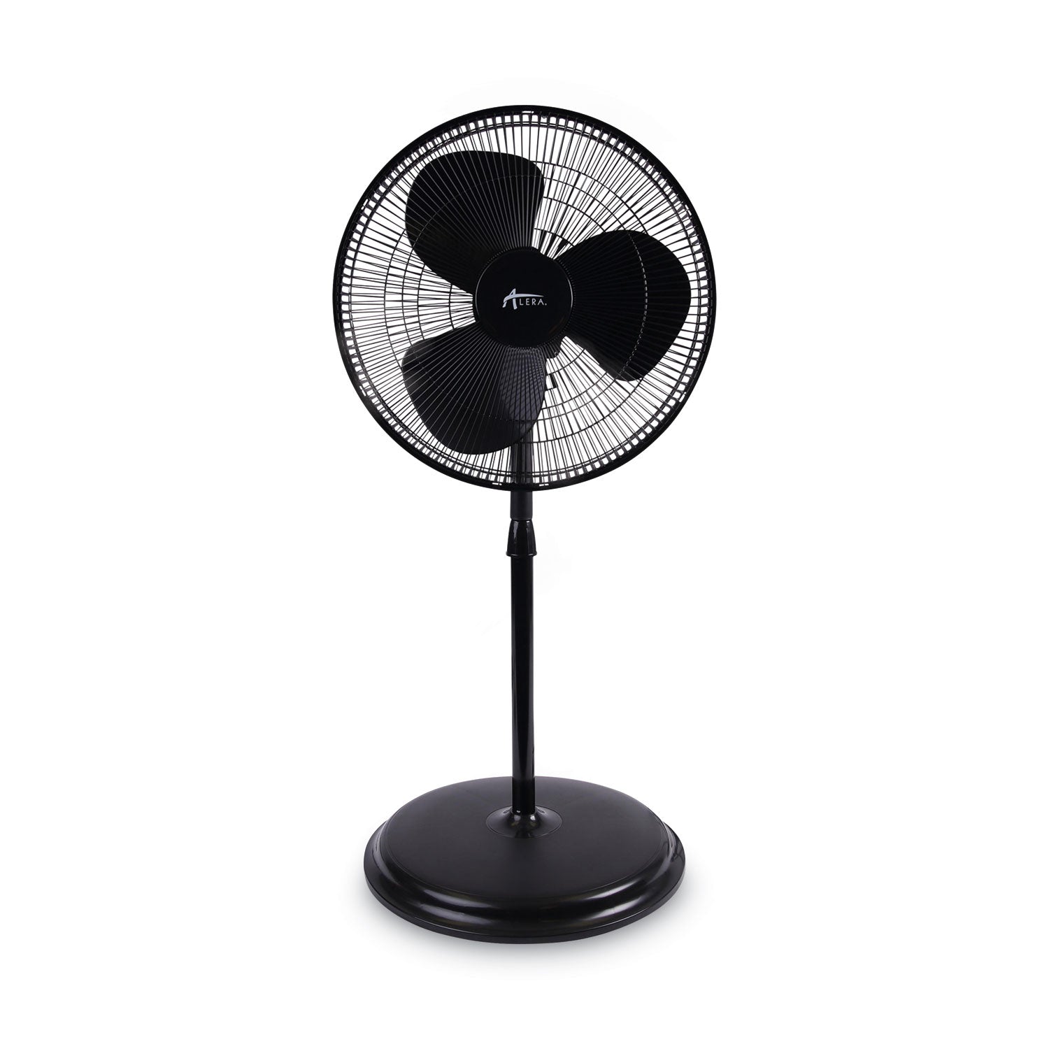 16" 3-Speed Oscillating Pedestal Stand Fan, Metal, Plastic, Black