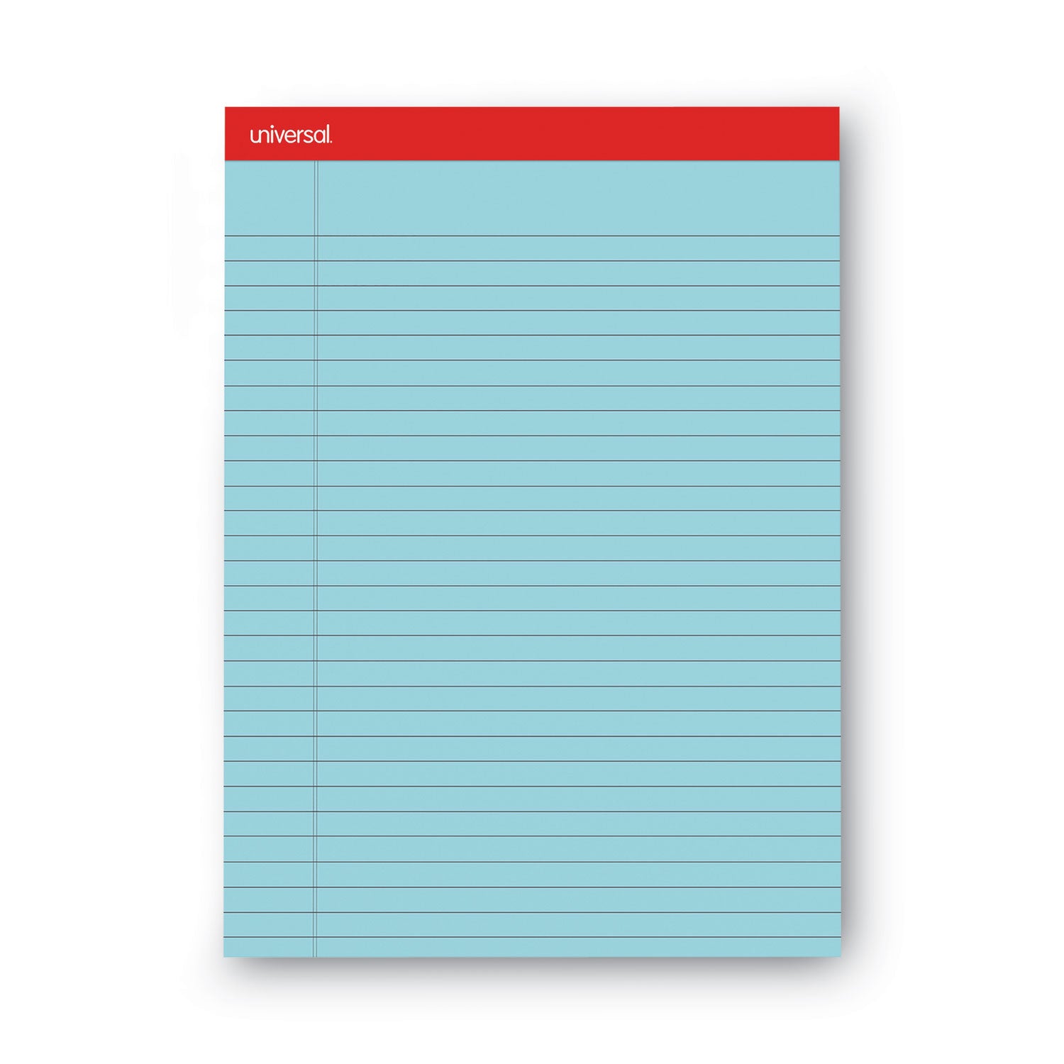 Colored Perforated Ruled Writing Pads, Wide/Legal Rule, 50 Blue 8.5 x 11 Sheets, Dozen