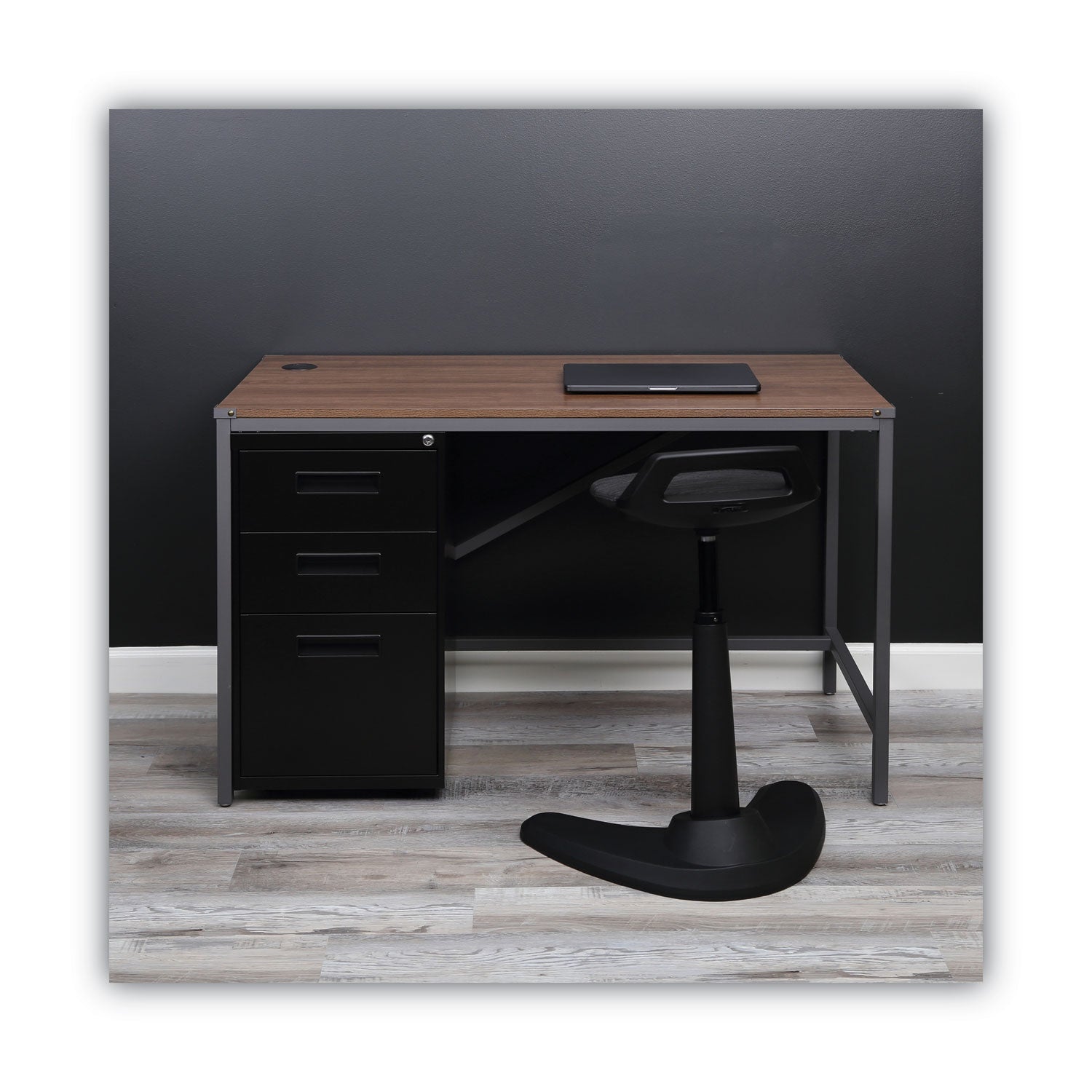 Alera® File Pedestal, Left or Right, 3-Drawers: Box/Box/File, Legal/Letter, Black, 14.96" x 19.29" x 27.75"