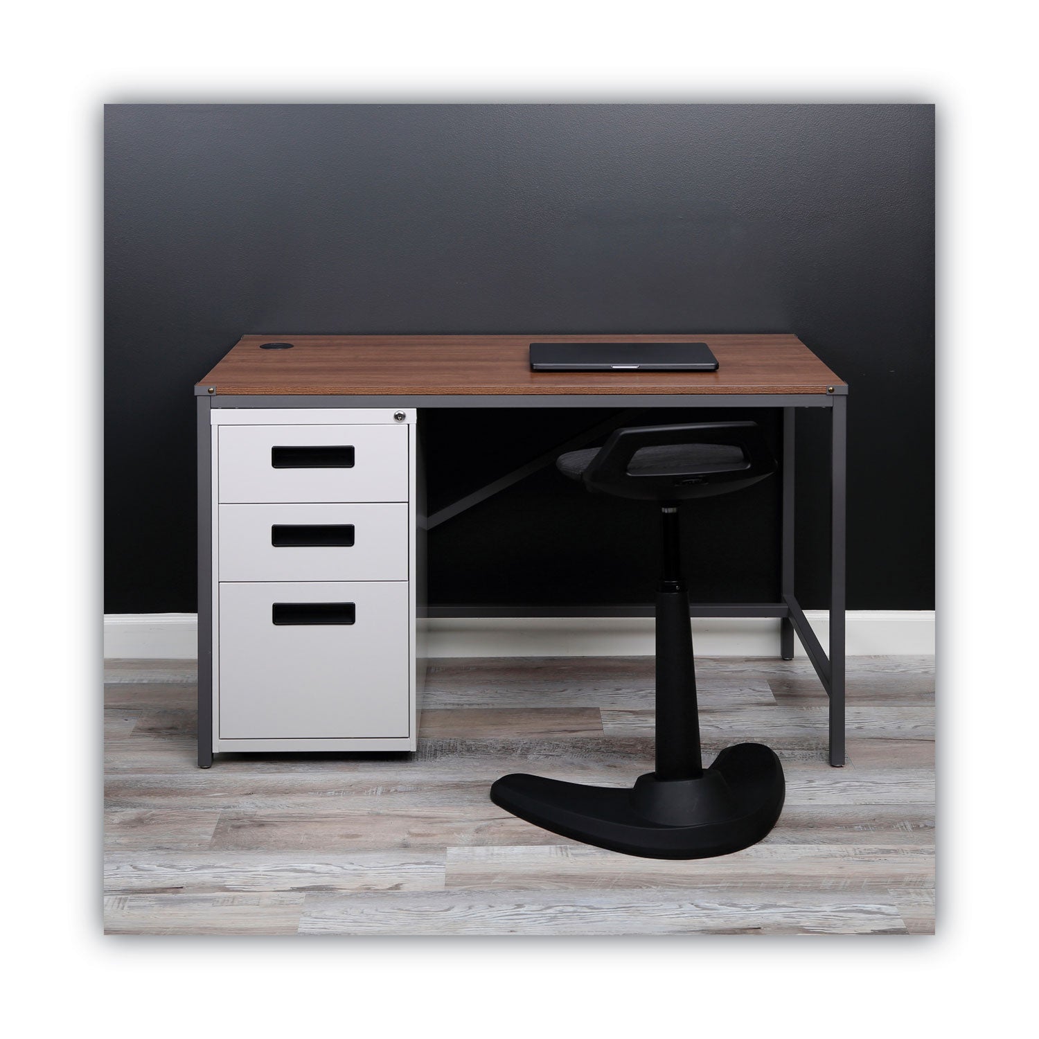 Alera® File Pedestal, Left or Right, 3-Drawers: Box/Box/File, Legal/Letter, Light Gray, 14.96" x 19.29" x 27.75"