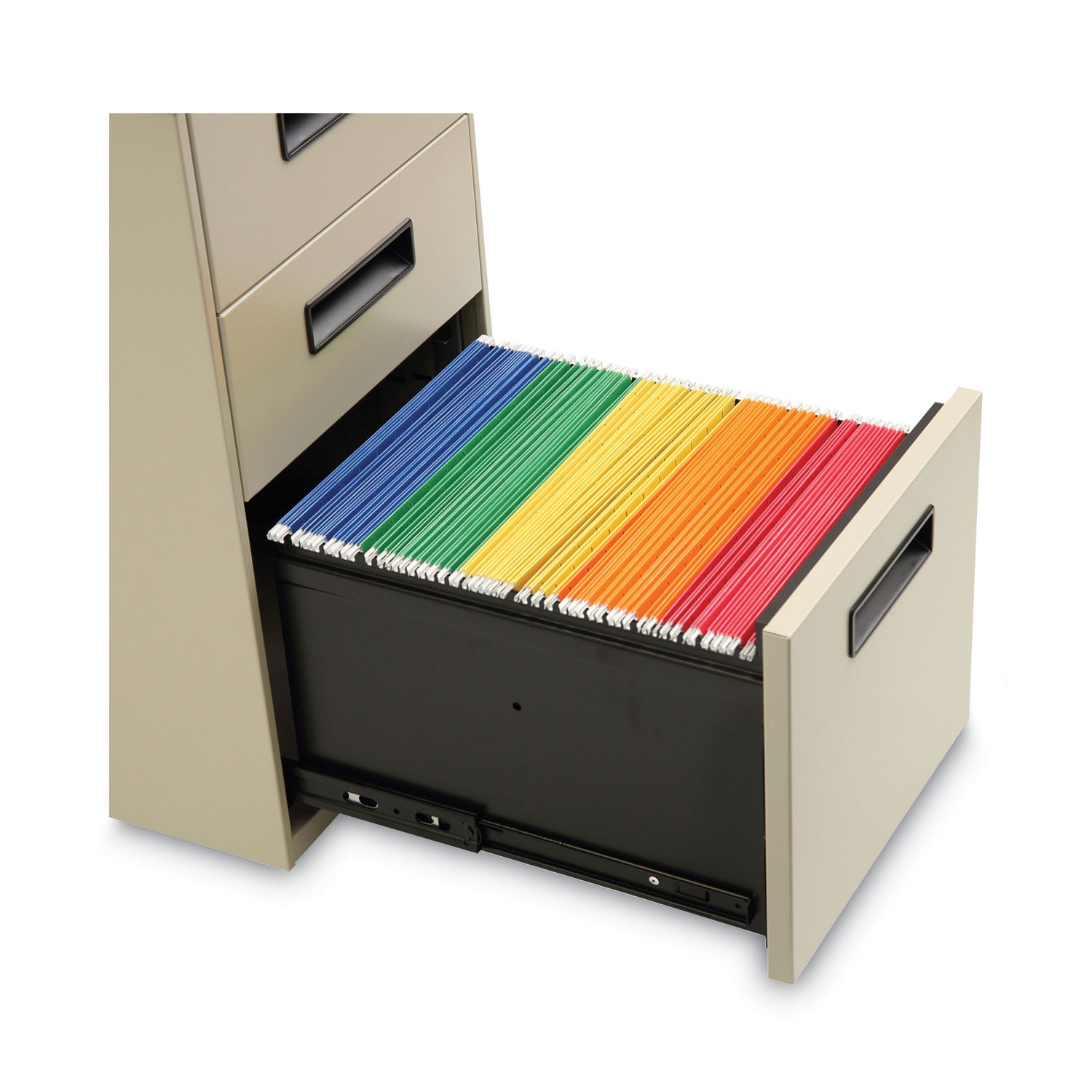 Alera® File Pedestal, Left or Right, 3-Drawers: Box/Box/File, Legal/Letter, Putty, 14.96" x 19.29" x 27.75"