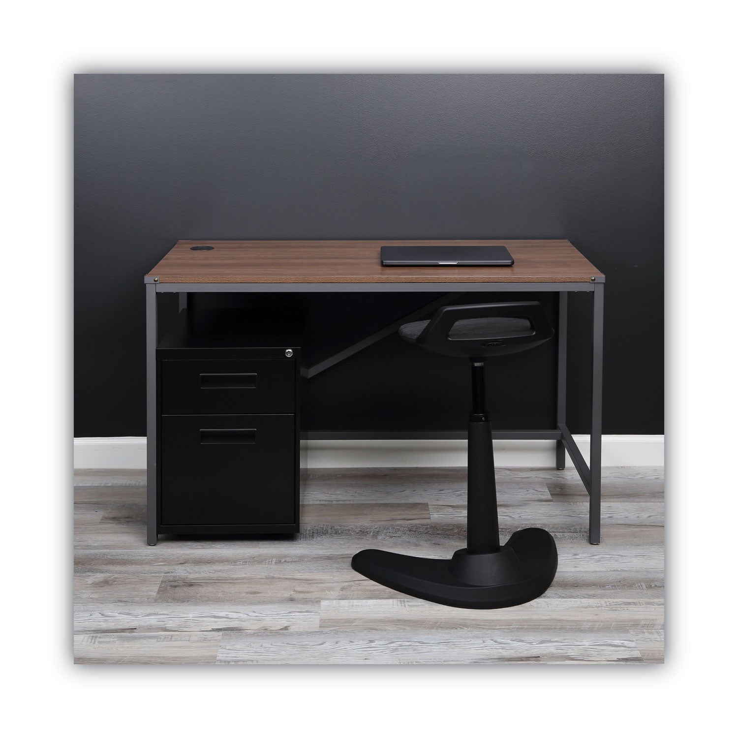 Alera® File Pedestal, Left or Right, 2-Drawers: Box/File, Legal/Letter, Black, 14.96" x 19.29" x 21.65"