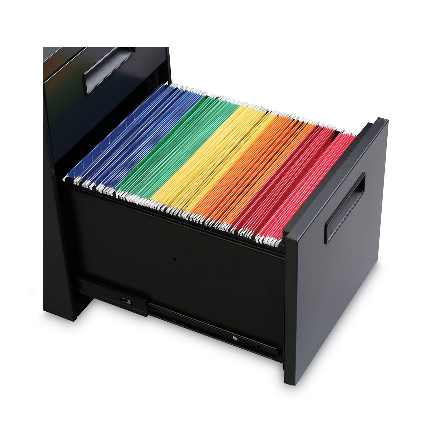 Alera® File Pedestal, Left or Right, 2-Drawers: Box/File, Legal/Letter, Charcoal, 14.96" x 19.29" x 21.65"