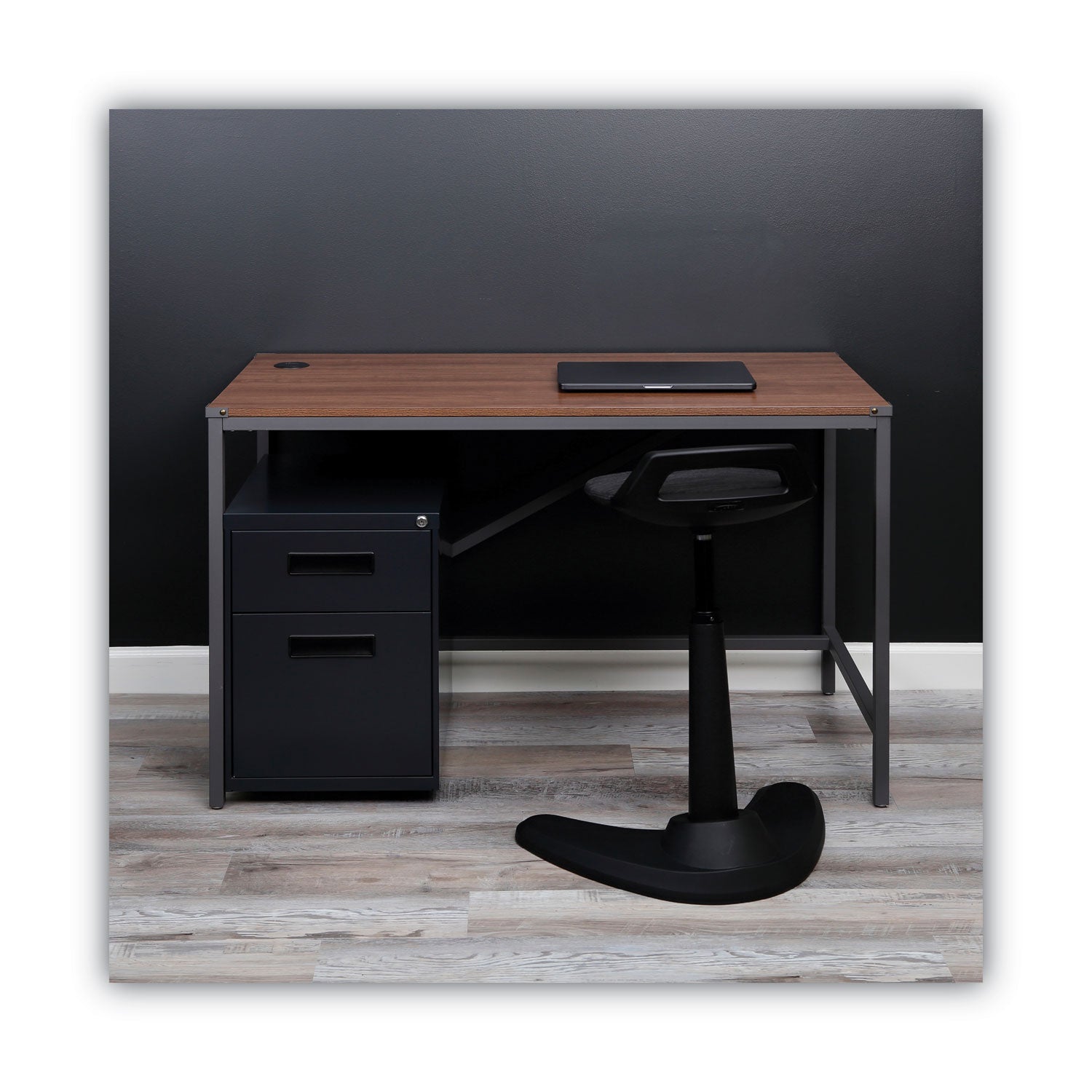 Alera® File Pedestal, Left or Right, 2-Drawers: Box/File, Legal/Letter, Charcoal, 14.96" x 19.29" x 21.65"