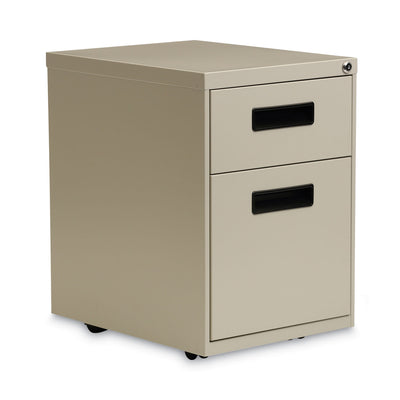 File Pedestal, Left or Right, 2-Drawers: Box/File, Legal/Letter, Putty, 14.96" x 19.29" x 21.65" - Flipcost
