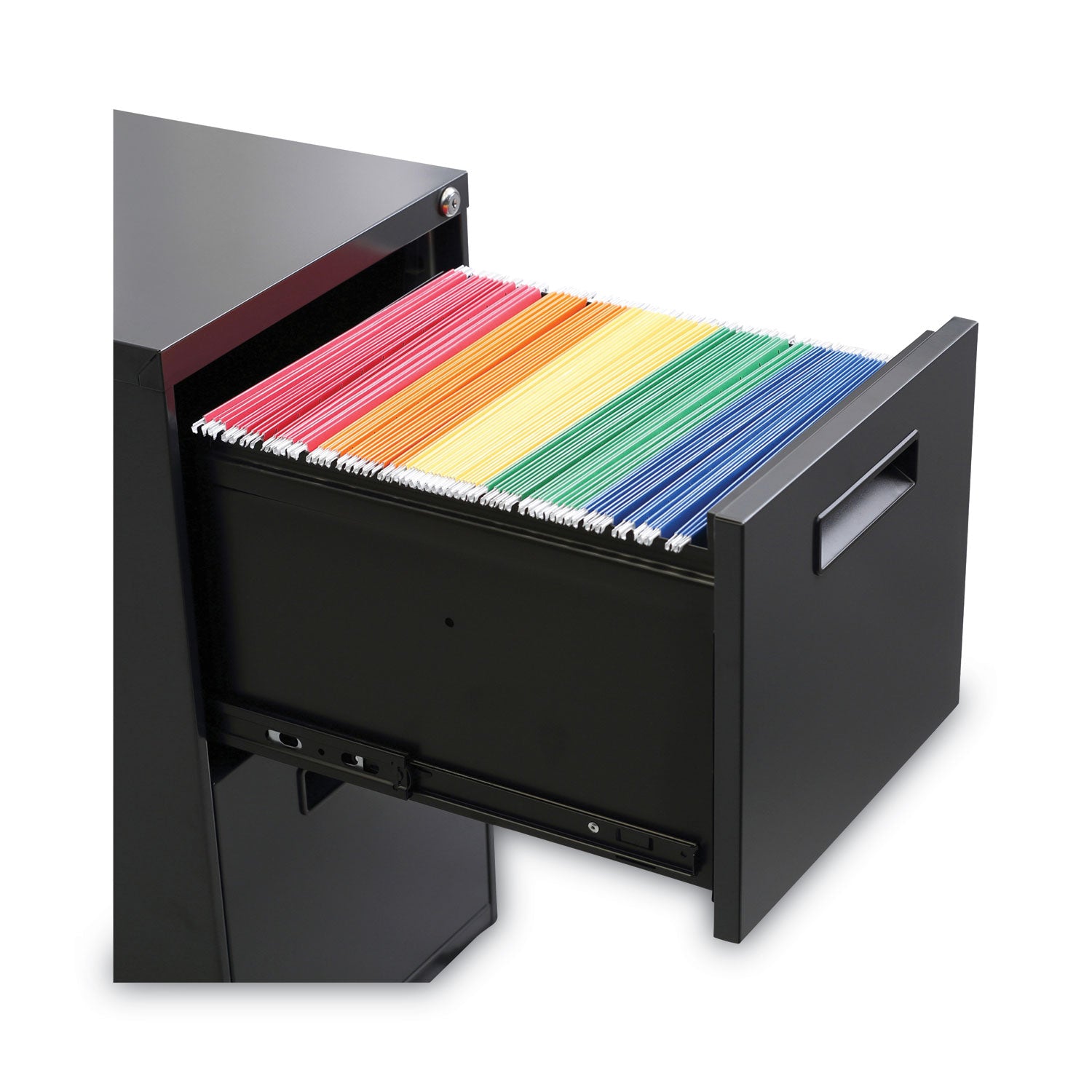 Alera® File Pedestal, Left or Right, 2 Legal/Letter-Size File Drawers, Charcoal, 14.96" x 19.29" x 27.75"