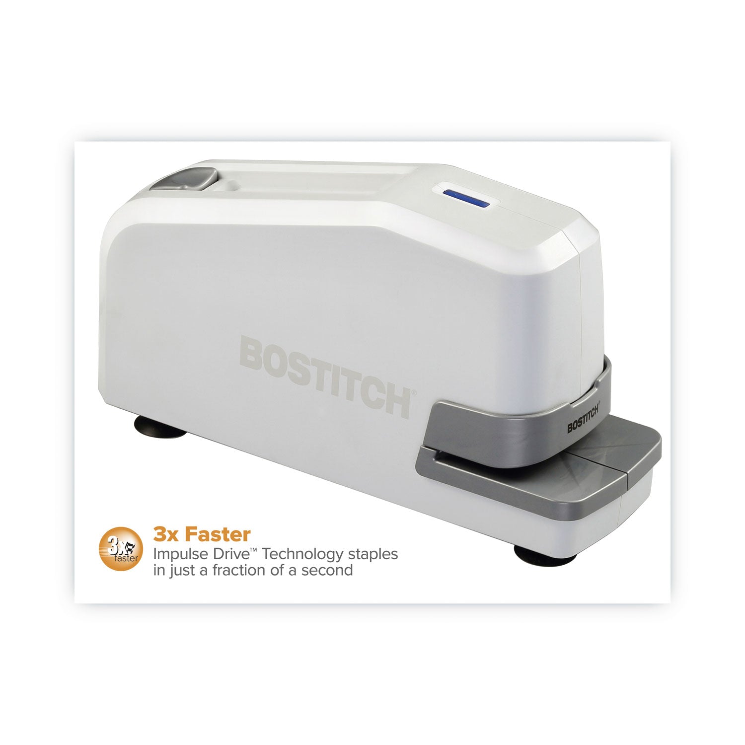 Bostitch® Impulse 30 Electric Stapler, 30-Sheet Capacity, White