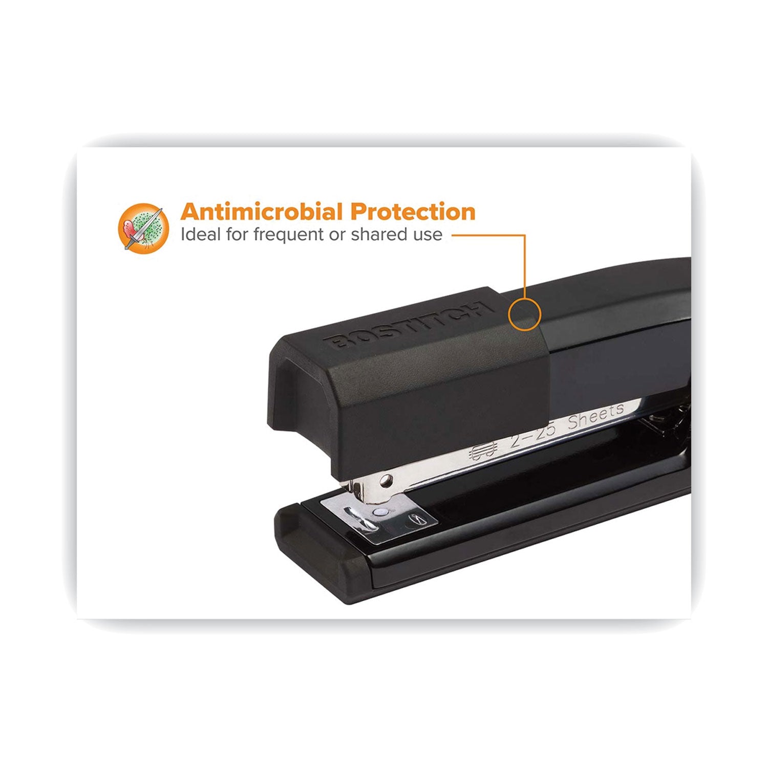 Bostitch® Epic Stapler, 25-Sheet Capacity, Black