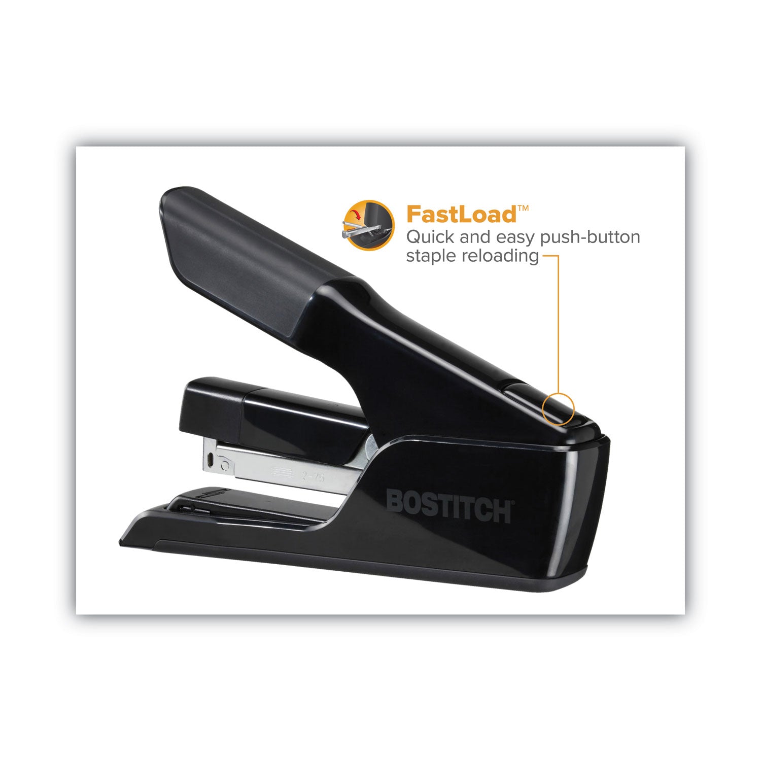 Bostitch® EZ Squeeze 75 Stapler, 75-Sheet Capacity, Black