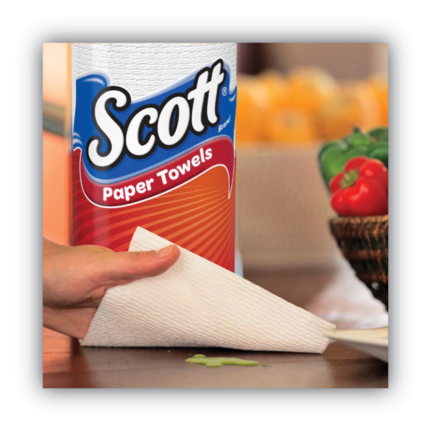 Scott® Choose-A-Sheet Mega Kitchen Roll Paper Towels, 1-Ply, 7.31 x 11, White, 100/Roll, 15 Rolls Carton