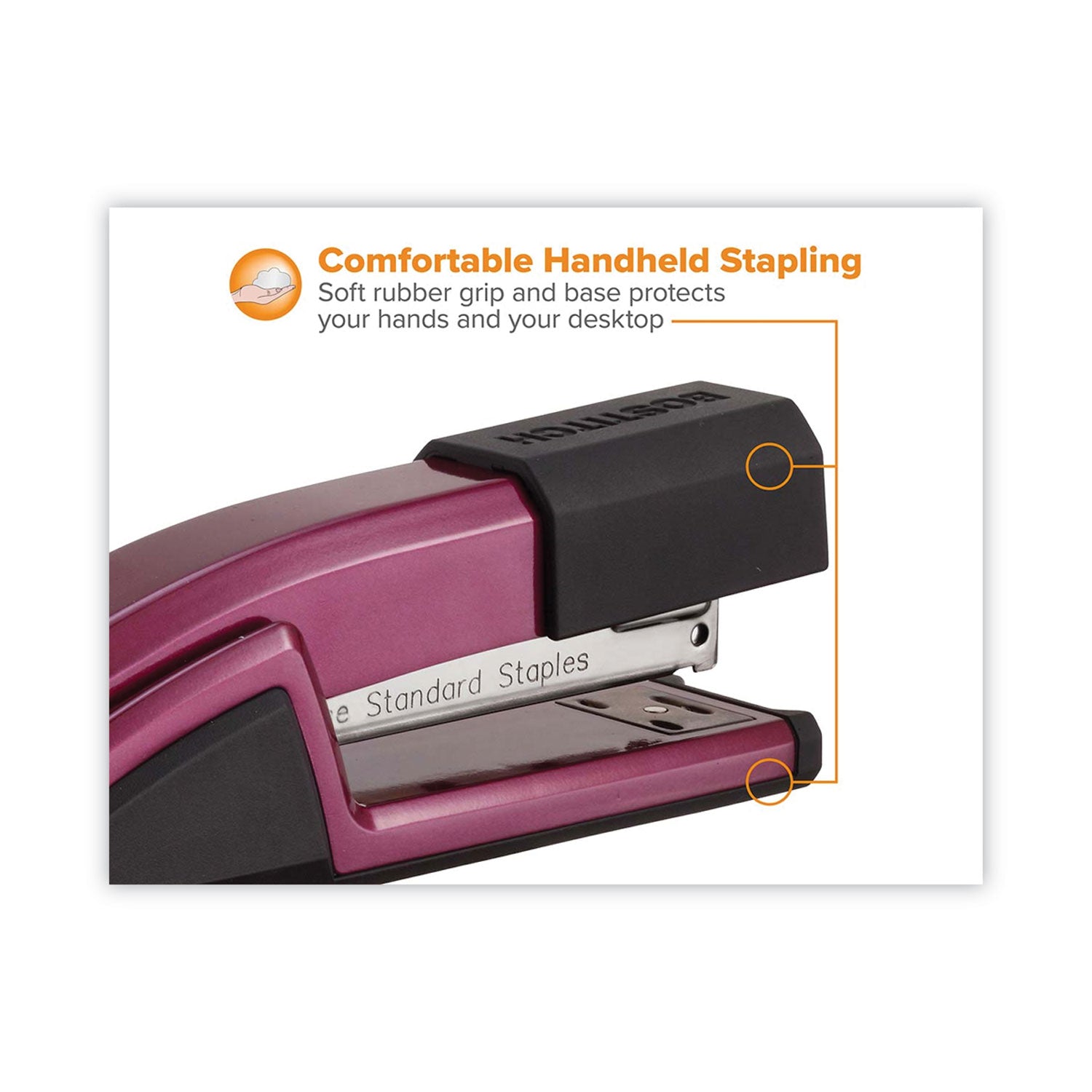 Bostitch® Epic Stapler, 25-Sheet Capacity, Magenta