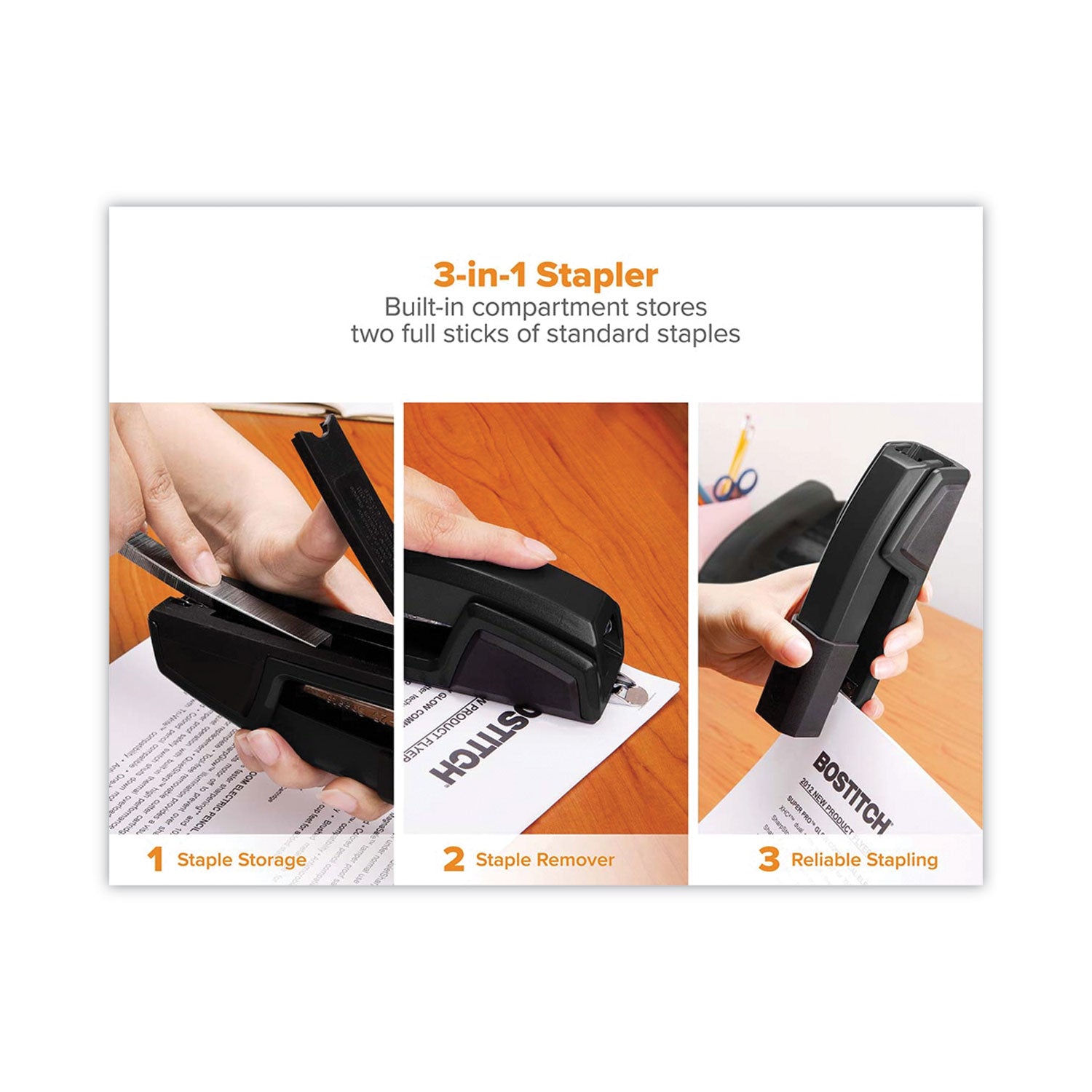 Bostitch® Epic Stapler, 25-Sheet Capacity, Black