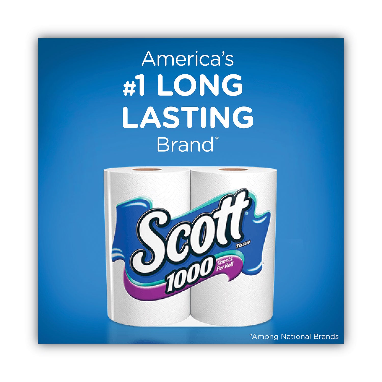 Scott® Standard Roll Bathroom Tissue, Septic Safe, 1-Ply, White, 1,000 Sheets/Roll, 20/Pack, 2 Packs/Carton