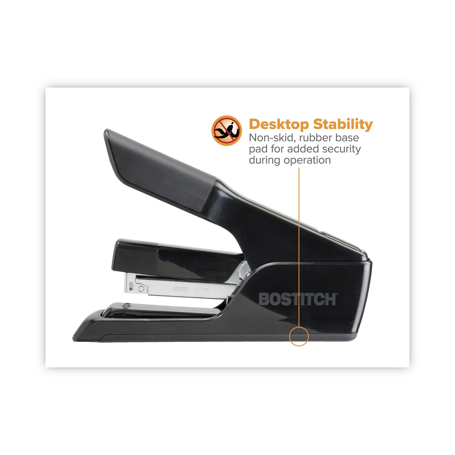 Bostitch® EZ Squeeze 75 Stapler, 75-Sheet Capacity, Black