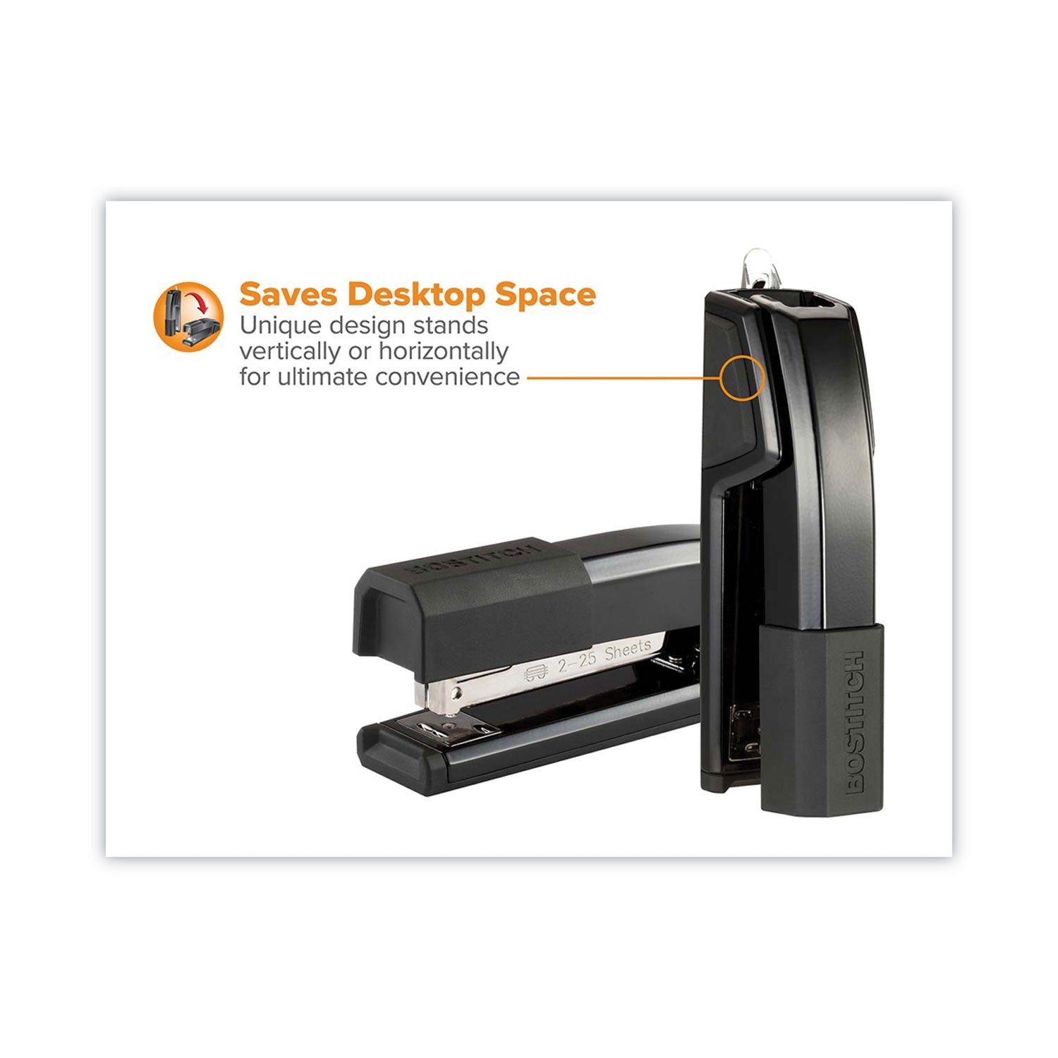 Bostitch® Epic Stapler, 25-Sheet Capacity, Black