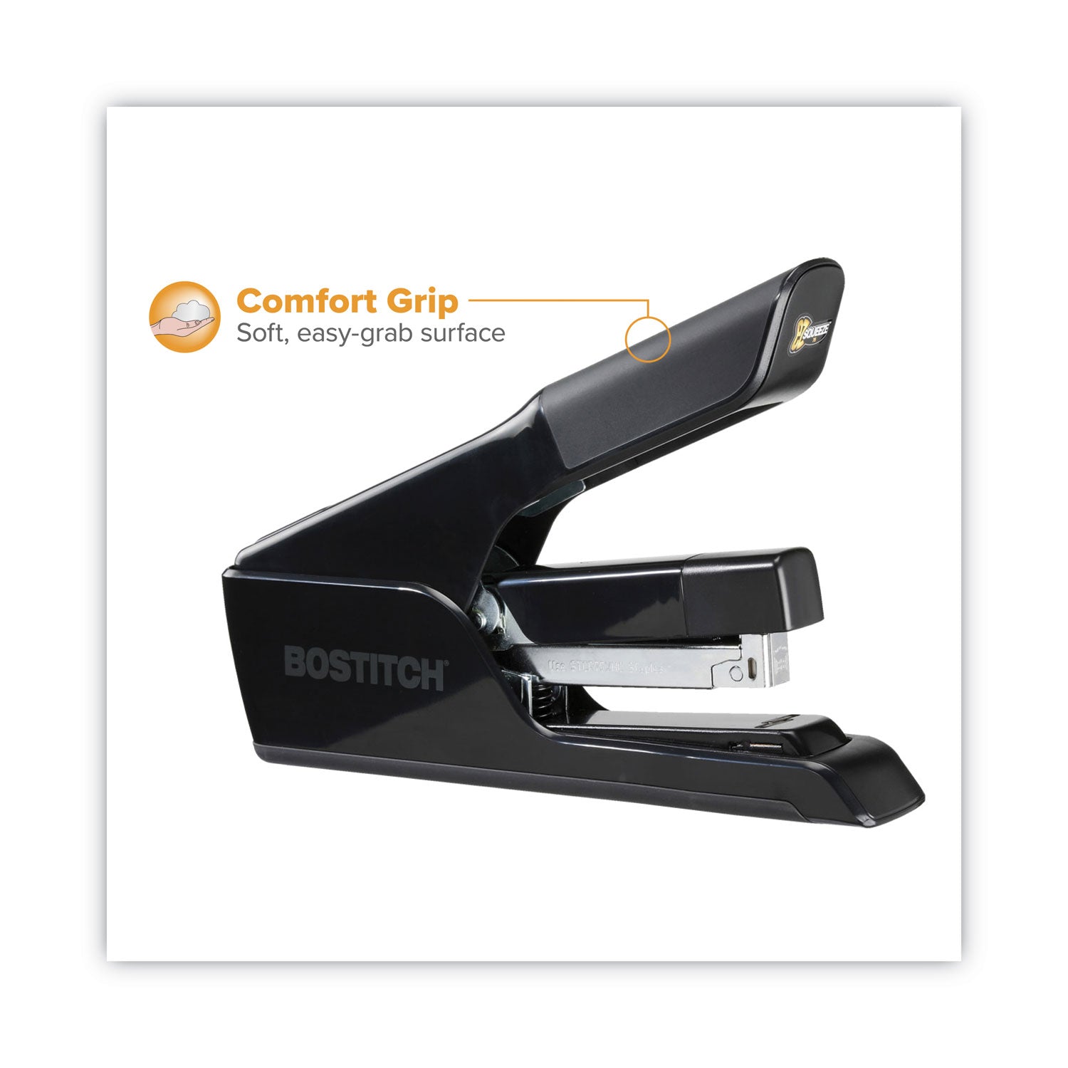 Bostitch® EZ Squeeze 75 Stapler, 75-Sheet Capacity, Black