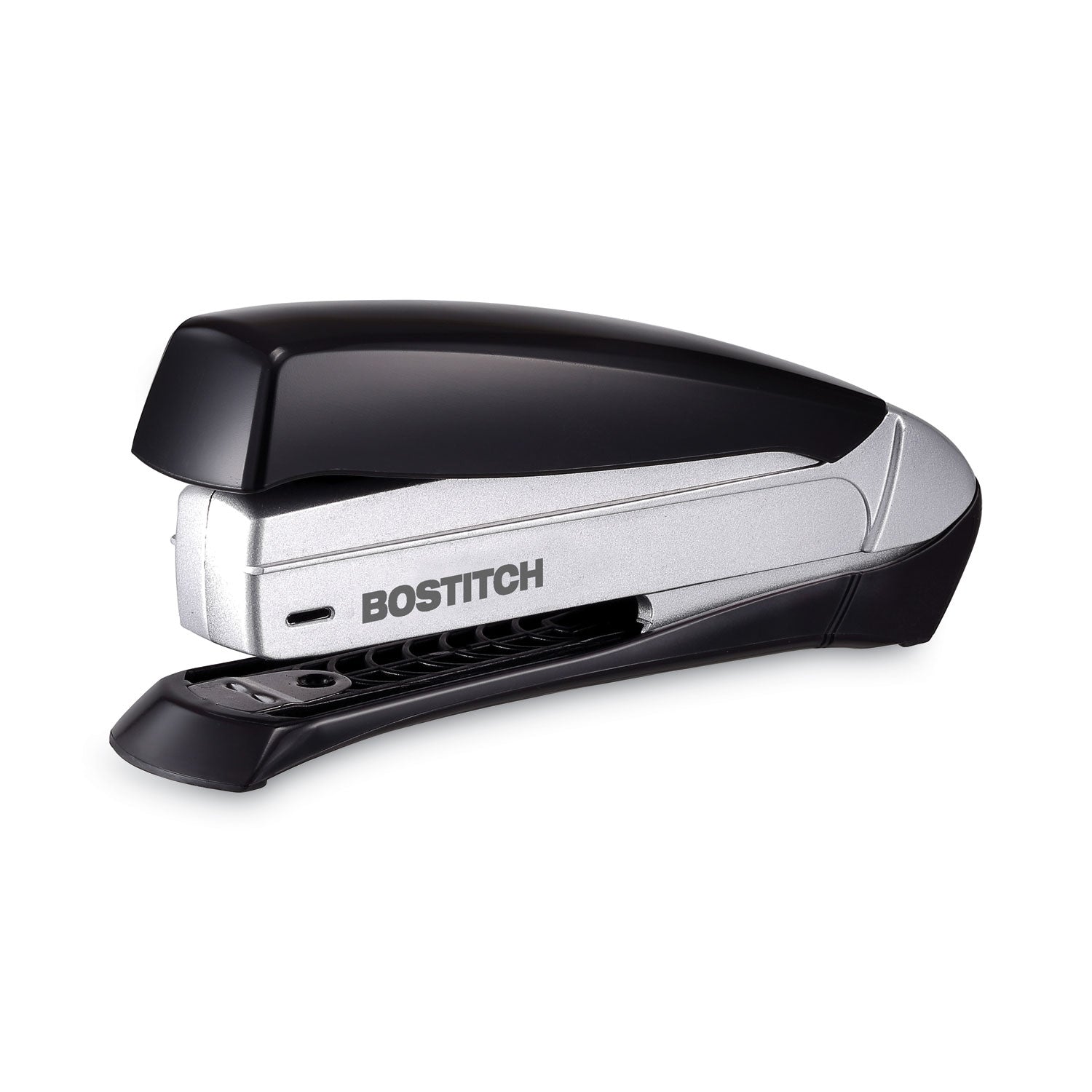 Inspire Premium Spring-Powered Full-Strip Stapler, 20-Sheet Capacity, Black/Silver