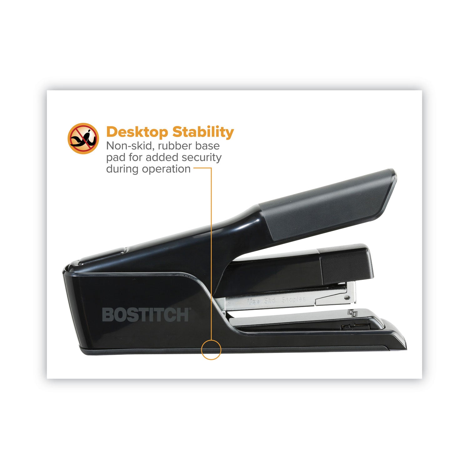 Bostitch® EZ Squeeze 40 Stapler, 40-Sheet Capacity, Black