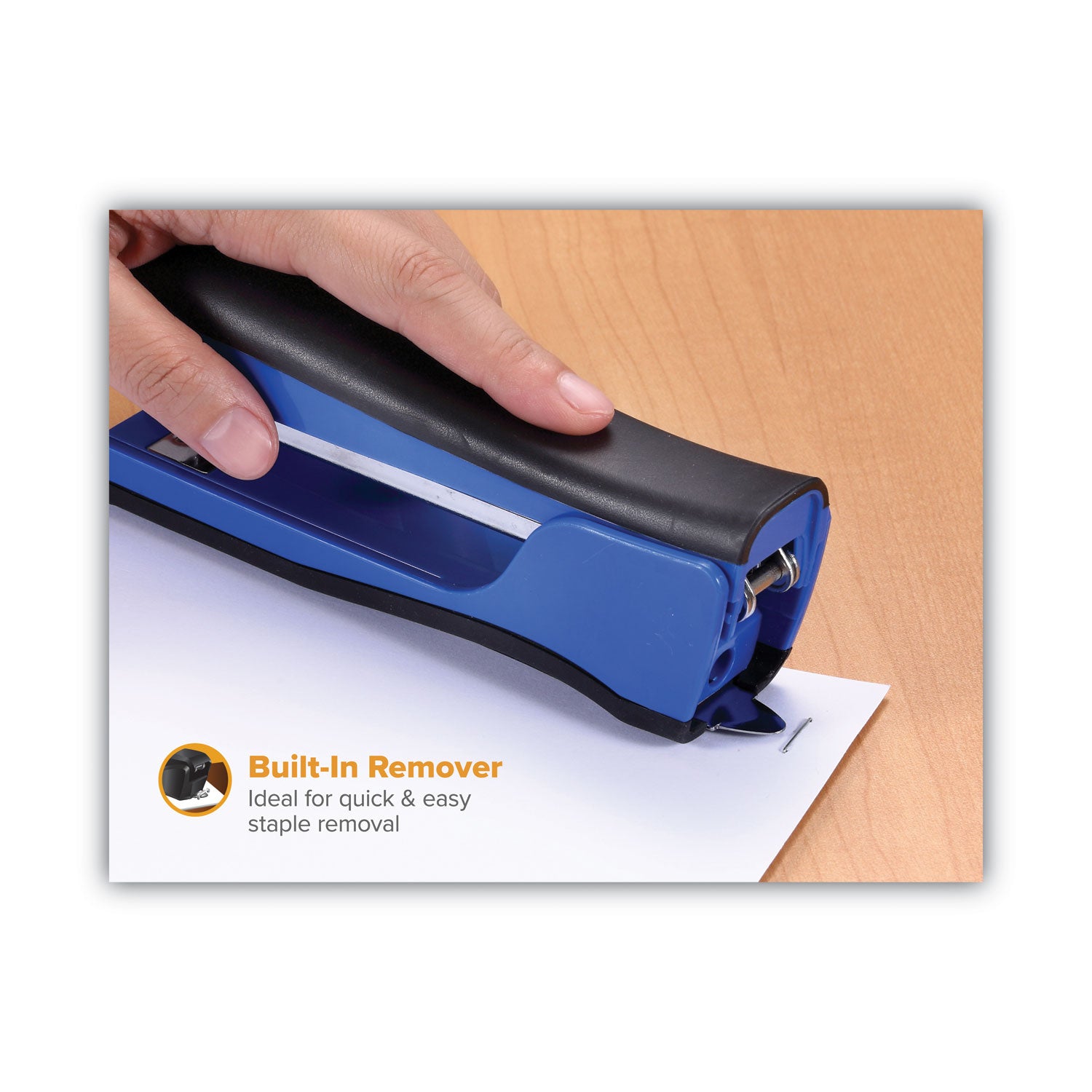 Bostitch® Dynamo Stapler, 20-Sheet Capacity, Blue