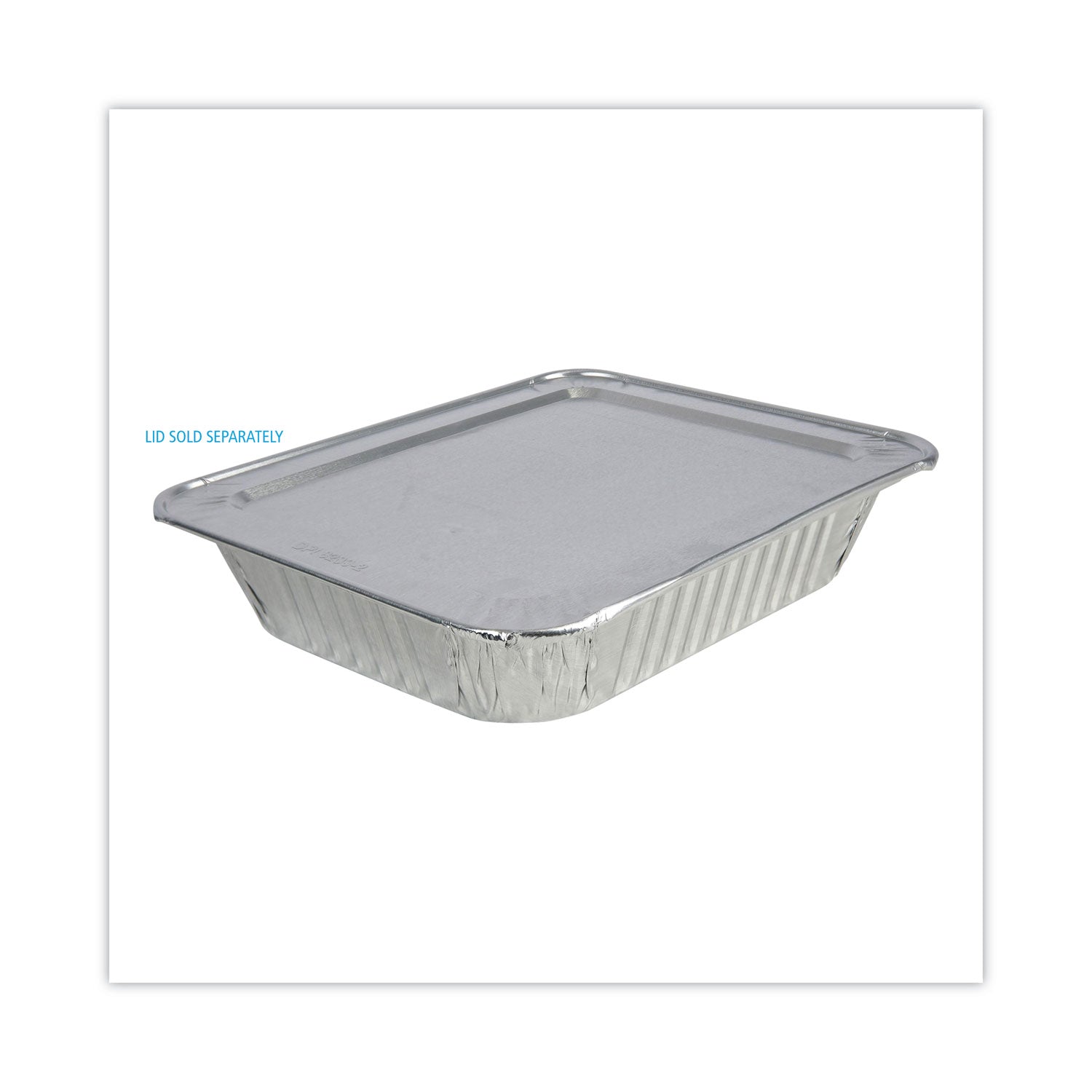 Boardwalk® Aluminum Steam Table Pans, Half-Size Deep, 400 Gauge, 2.56" Deep, 10.38 x 12.75, 100/Carton