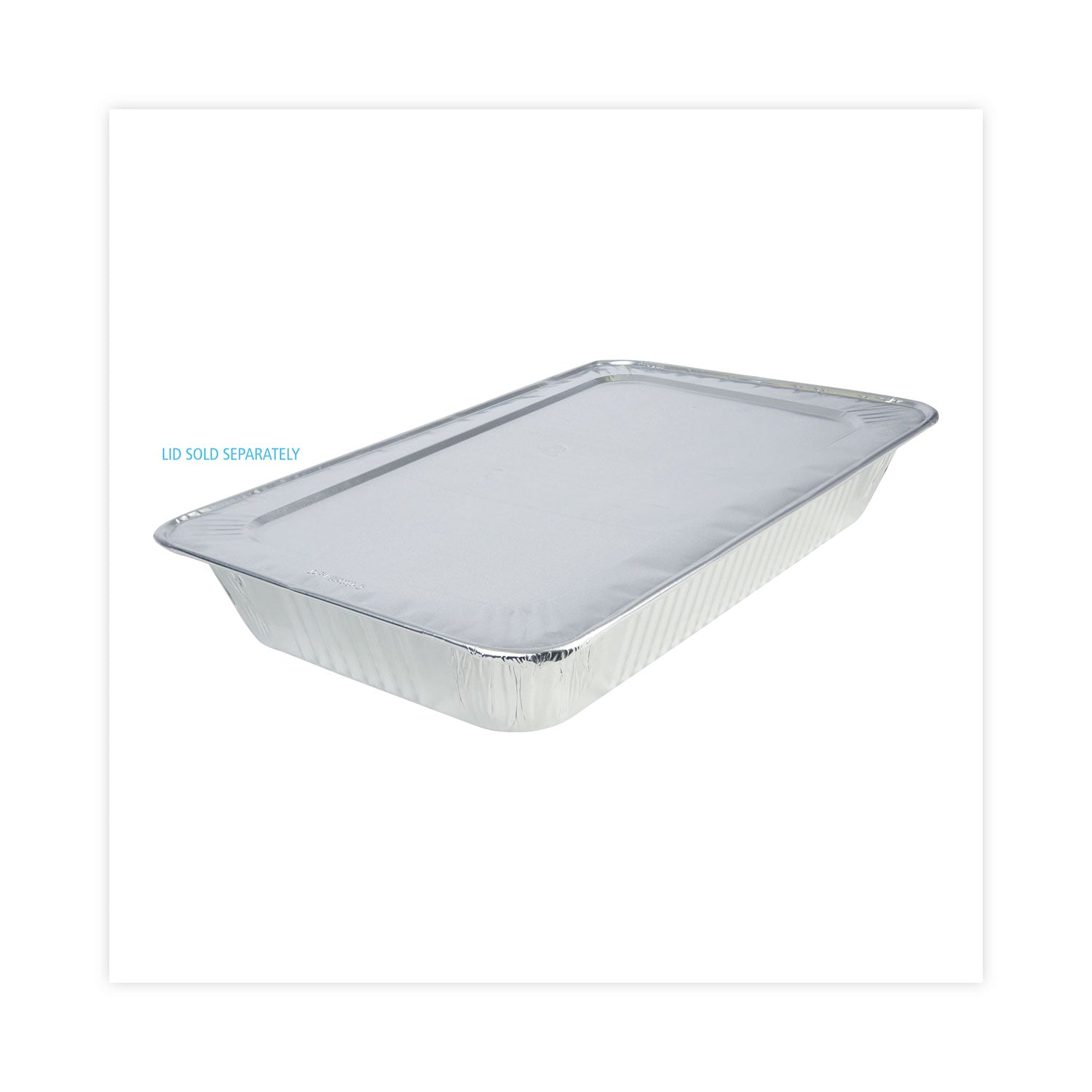 Boardwalk® Aluminum Steam Table Pans, Full-Size Deep, 620 Gauge, 3.19" Deep, 12.81 x 20.75, 50/Carton