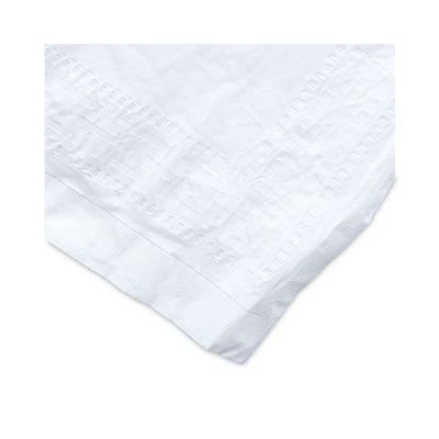 Paper Table Cover, Embossed Paper with Plastic Liner, 54" x 108", White, 20/Carton Flipcost Flipcost