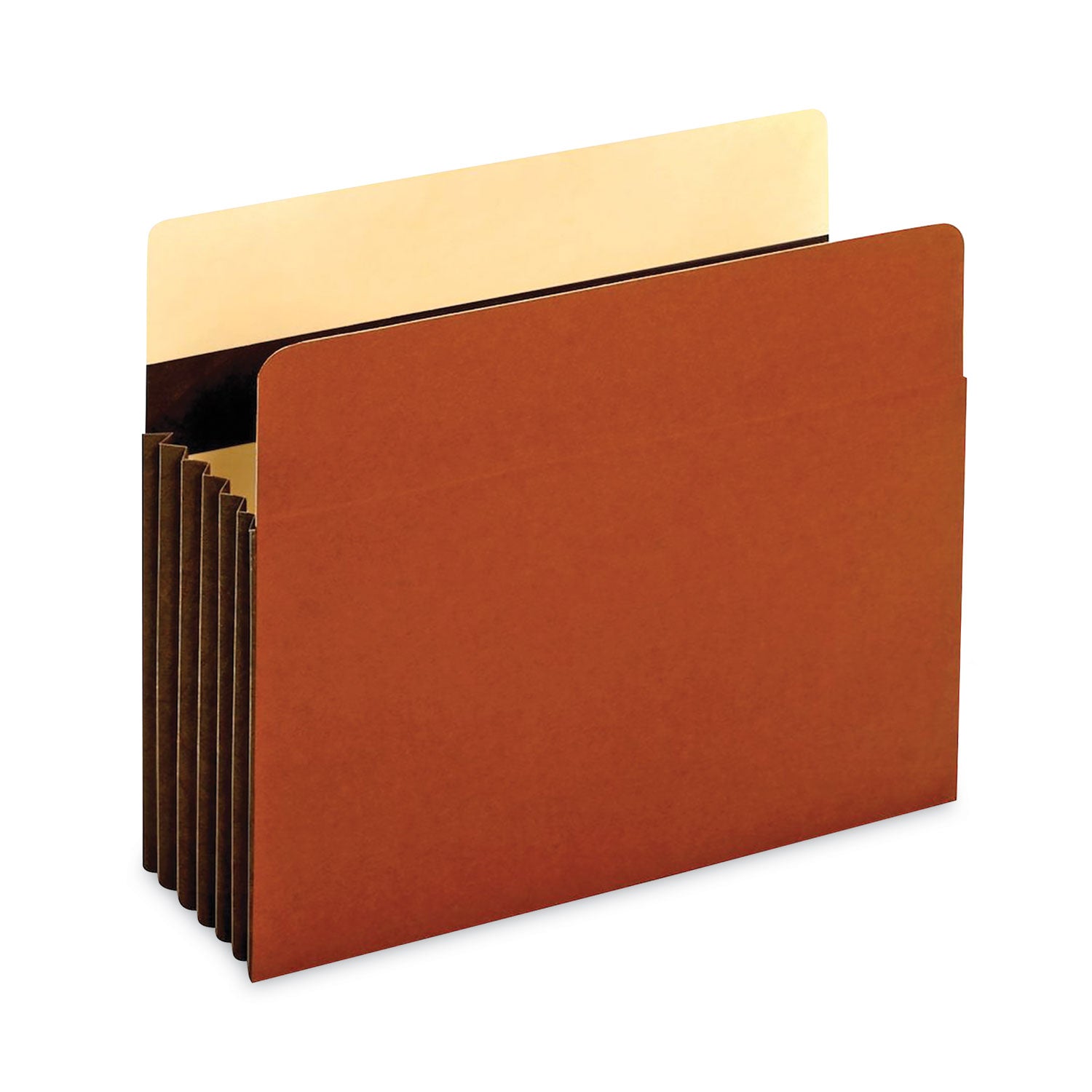 Universal® Redrope Expanding File Pockets, 7" Expansion, Letter Size, Brown, 5/Box