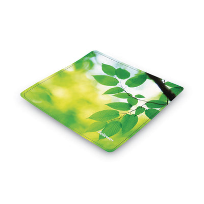 Fellowes® Recycled Mouse Pad, 9 x 8, Leaves Design - Flipcost