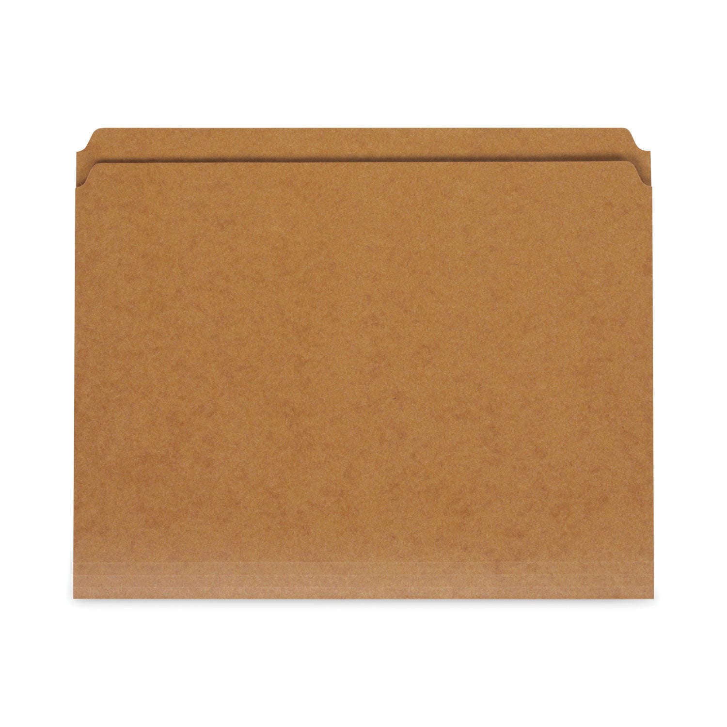 Universal® Reinforced Kraft Top Tab File Folders, Straight Tabs, Letter Size, 0.75" Expansion, Brown, 100/Box