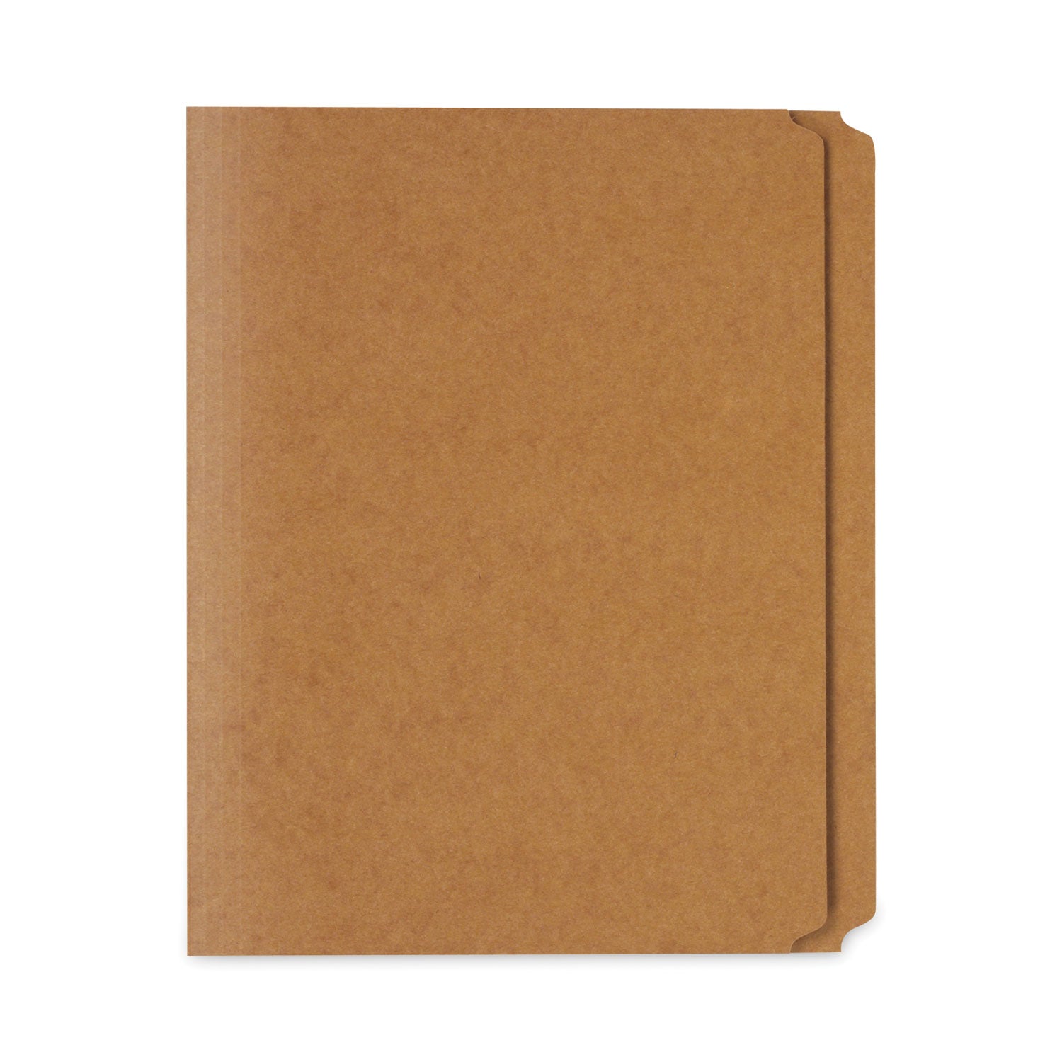 Universal® Reinforced Kraft Top Tab File Folders, Straight Tabs, Letter Size, 0.75" Expansion, Brown, 100/Box