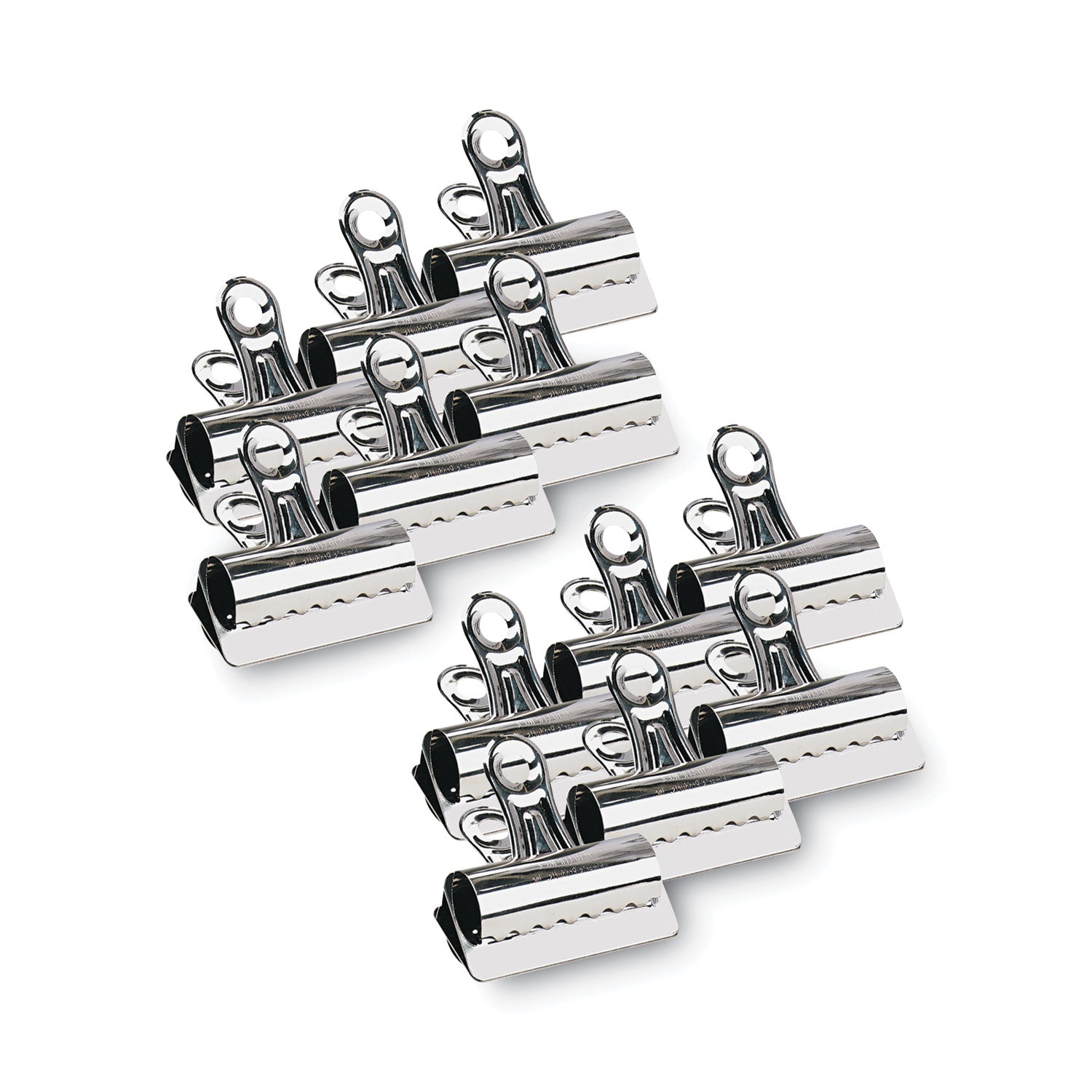 X-ACTO® Bulldog Clips, Jumbo, Nickel, 12/Box