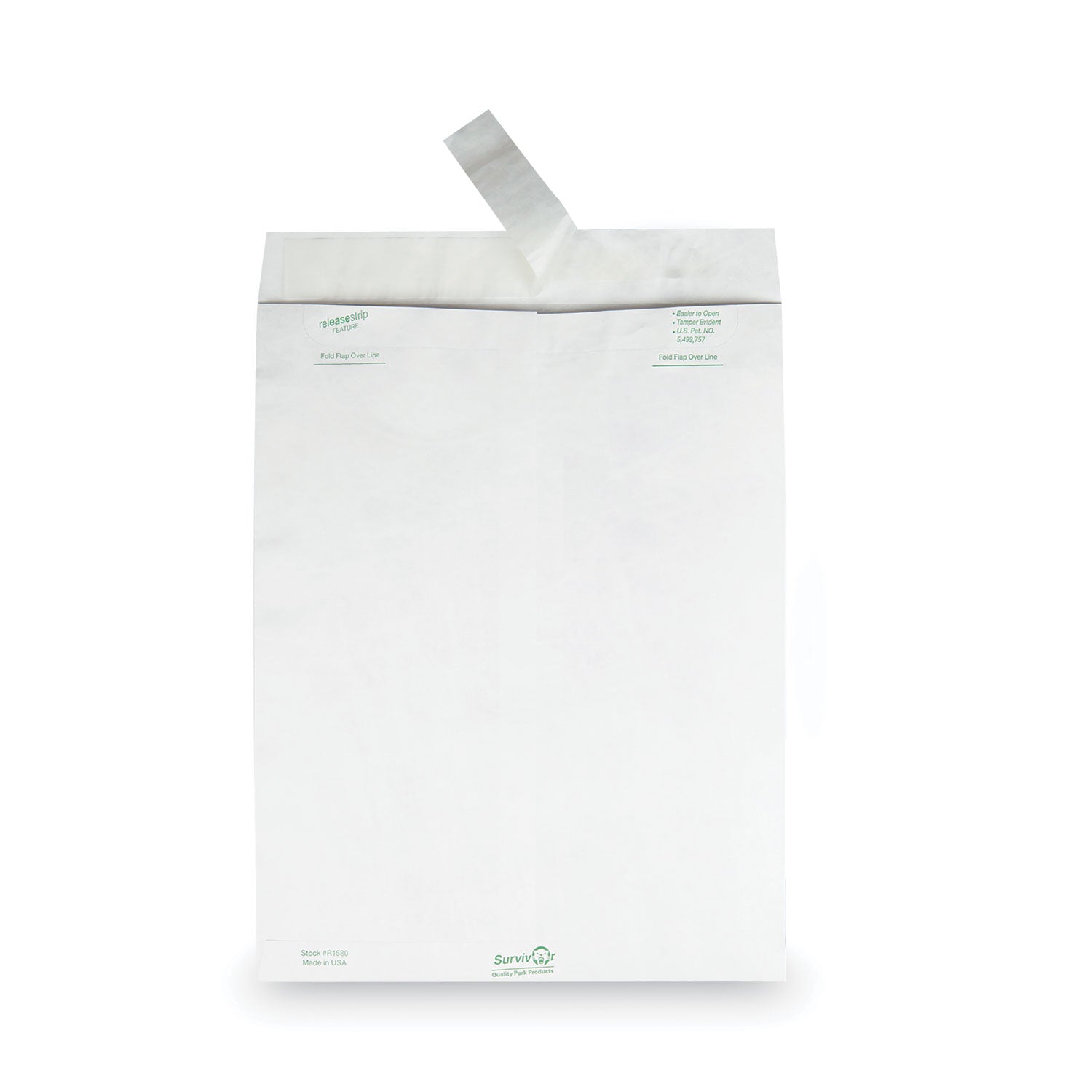 Survivor® Lightweight 14 lb Tyvek Catalog Mailers, #13 1/2, Square Flap, Redi-Strip Adhesive Closure, 10 x 13, White, 50/Box