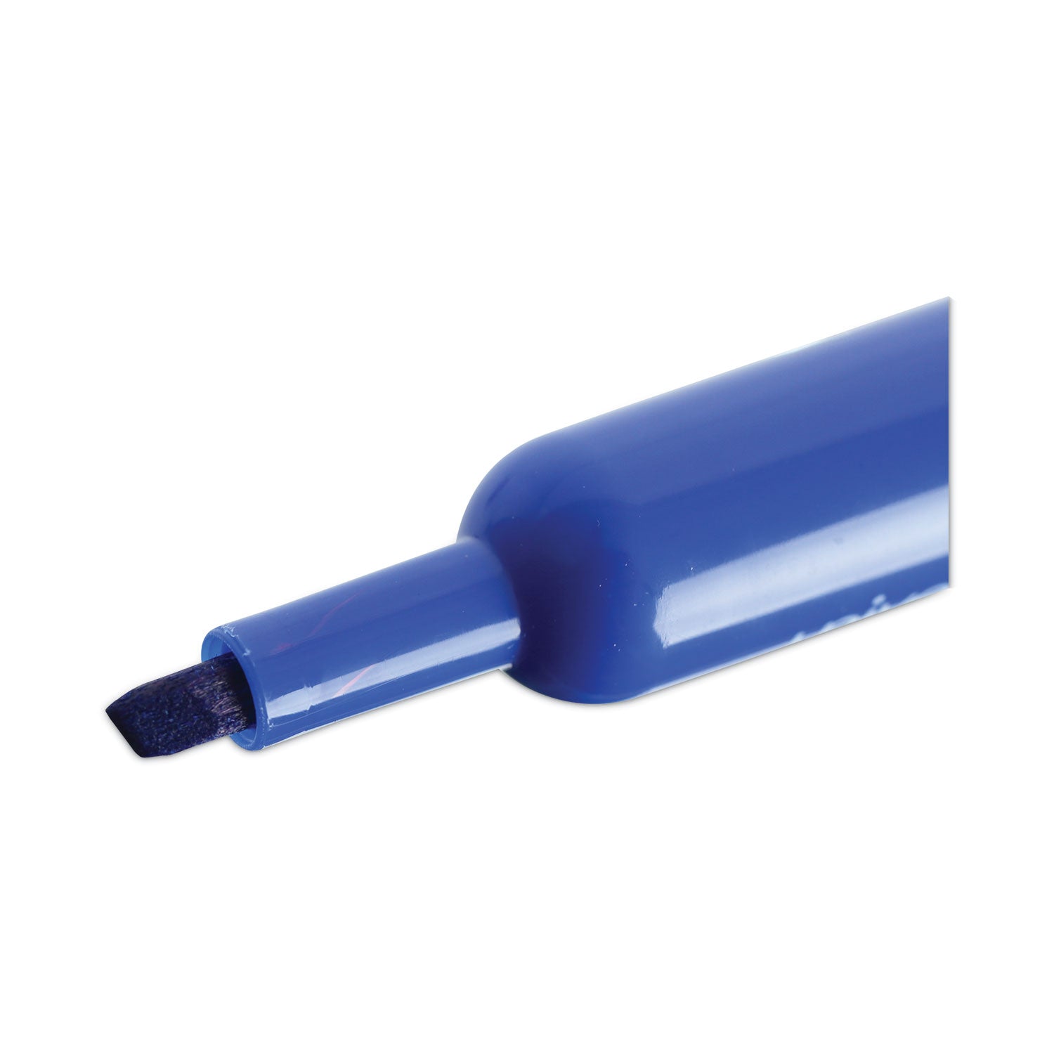 Universal™ Chisel Tip Permanent Marker, Broad Chisel Tip, Blue, Dozen