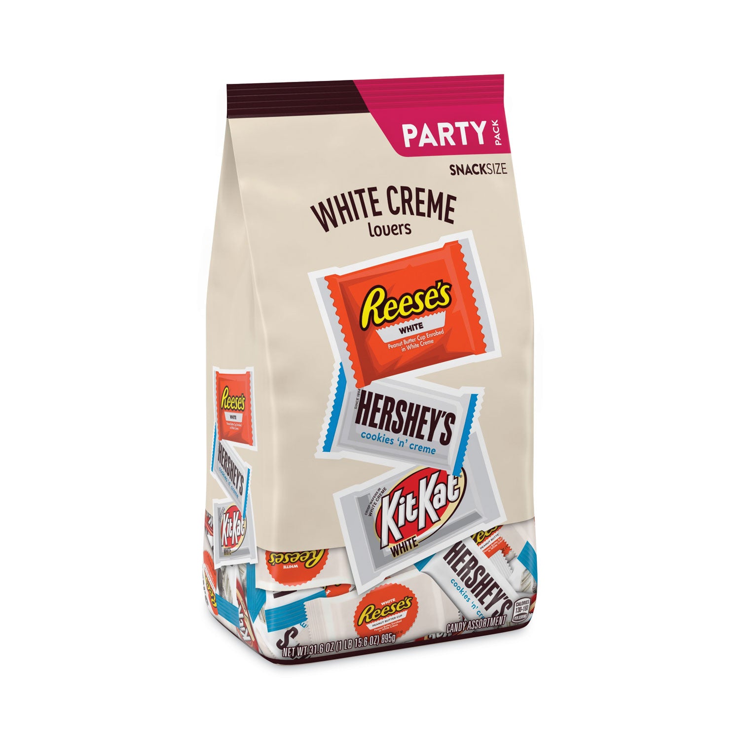 Hershey®'s All Time Greats White Variety Pack, Assorted, 31.6 oz Bag, 64 Pieces/Bag